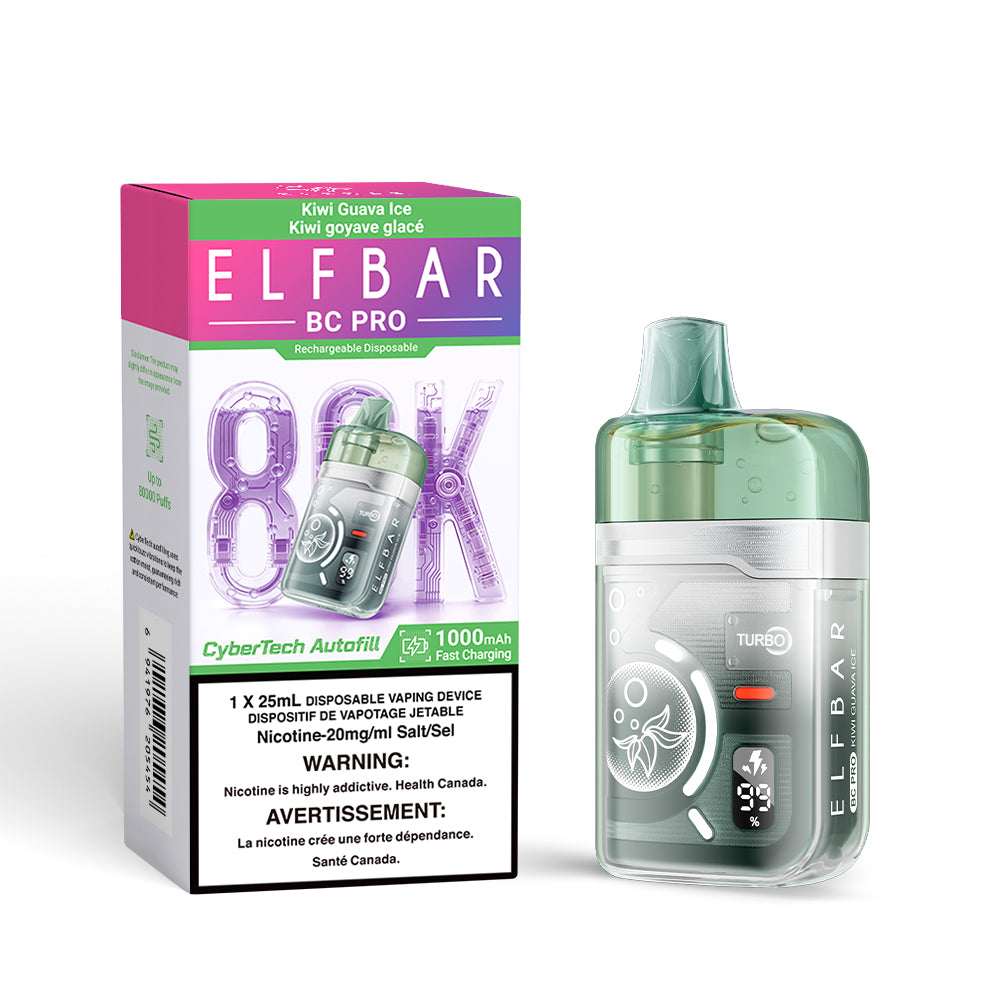 KIWI GUAVA ICE - ELFBAR BC PRO 80K (25ML) (ONTARIO)