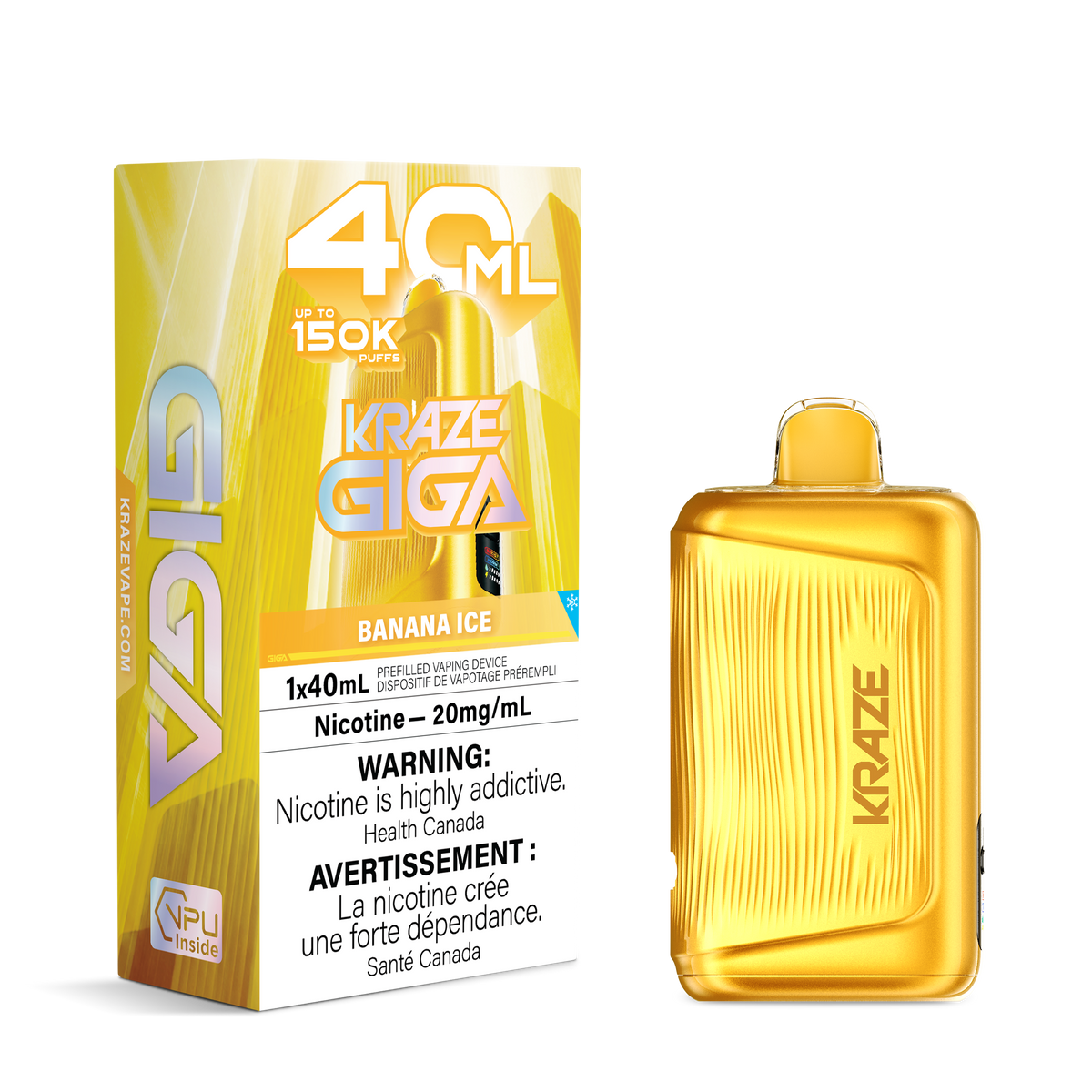 BANANA ICE - KRAZE GIGA (40mL)