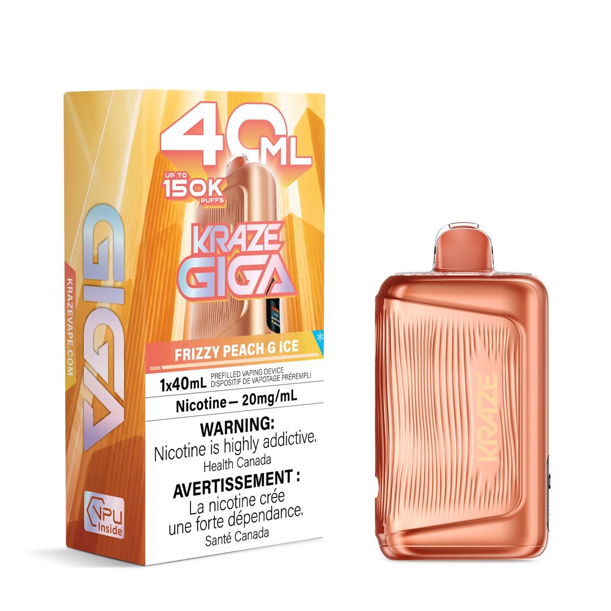 FRIZZY PEACH G ICE - KRAZE GIGA (40mL)