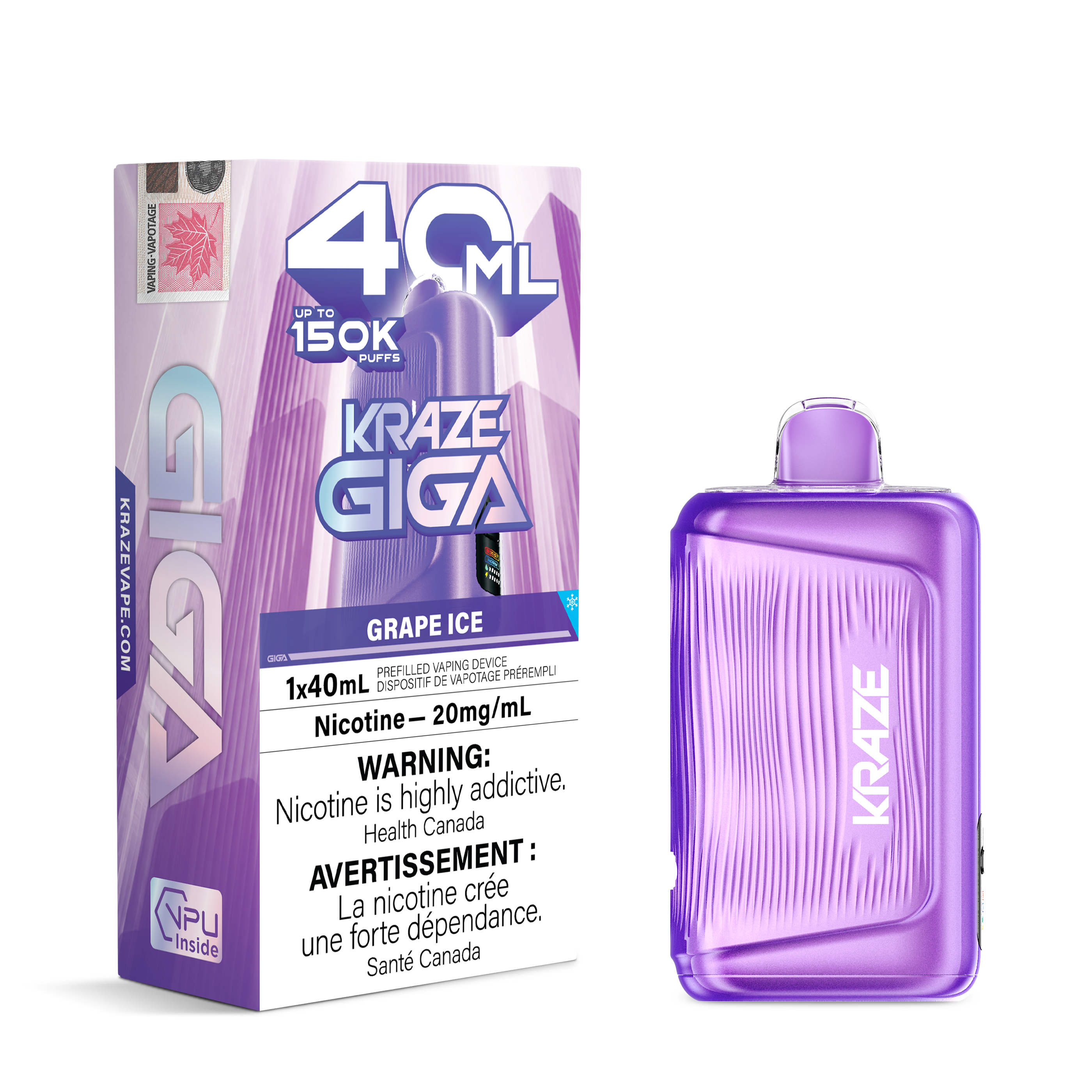 GRAPE ICE - KRAZE GIGA (40mL)