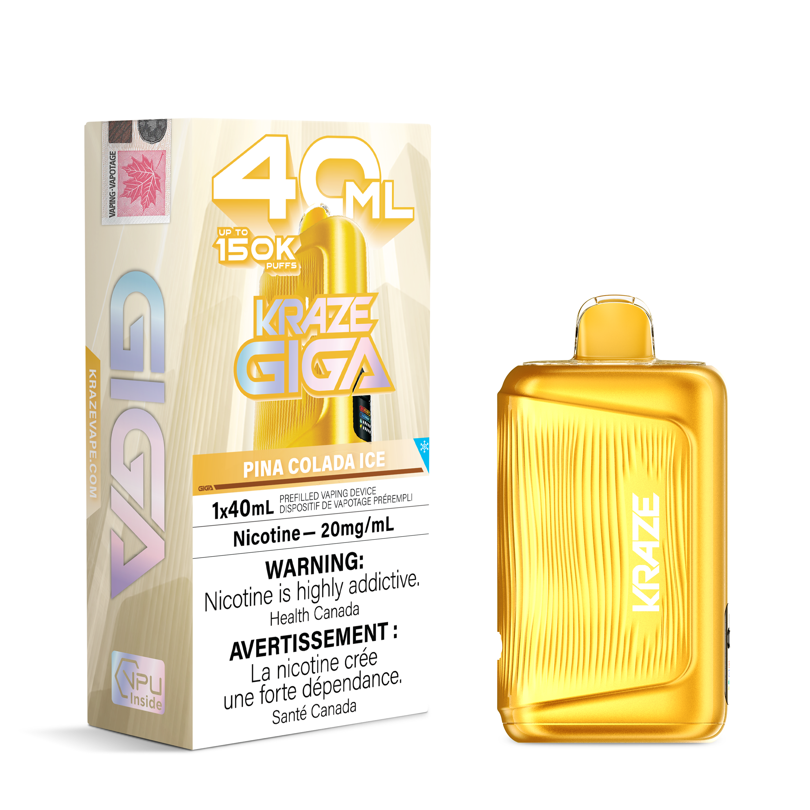 PINA COLADA ICE - KRAZE GIGA (40mL)