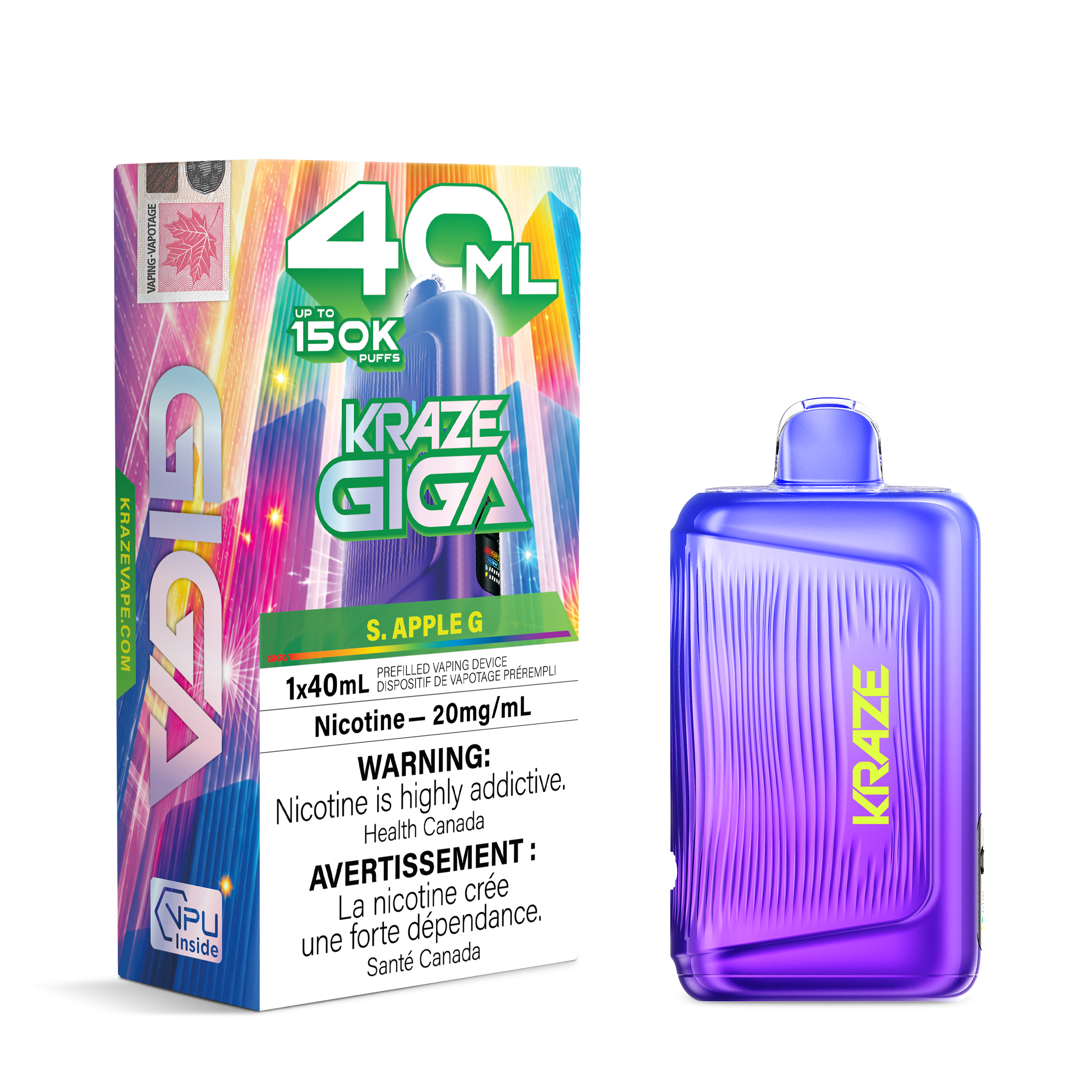 S. APPLE G - KRAZE GIGA (40mL)