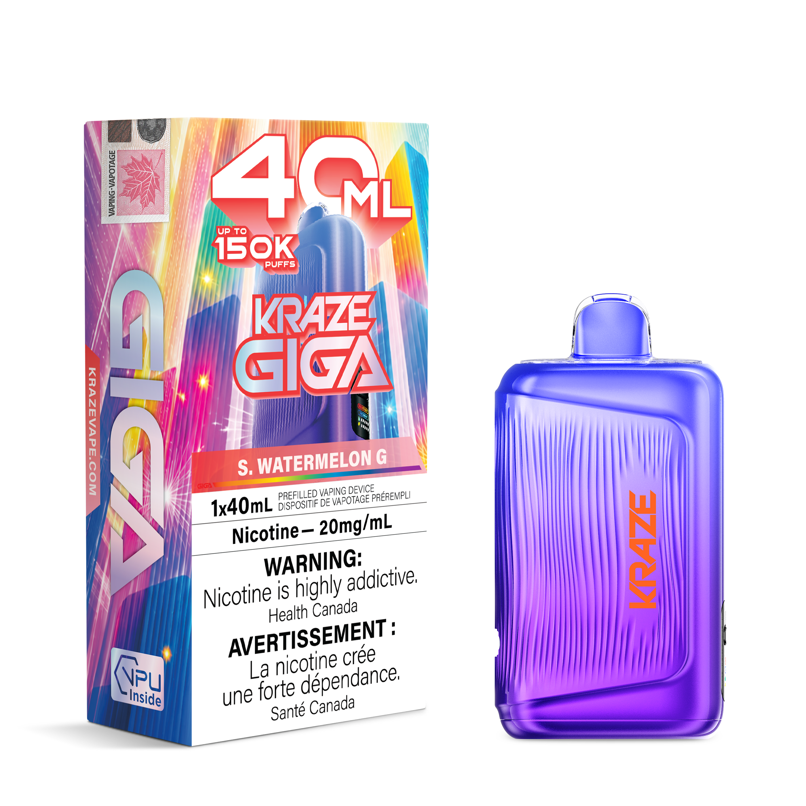 S. WATERMELON G - KRAZE GIGA (40mL)