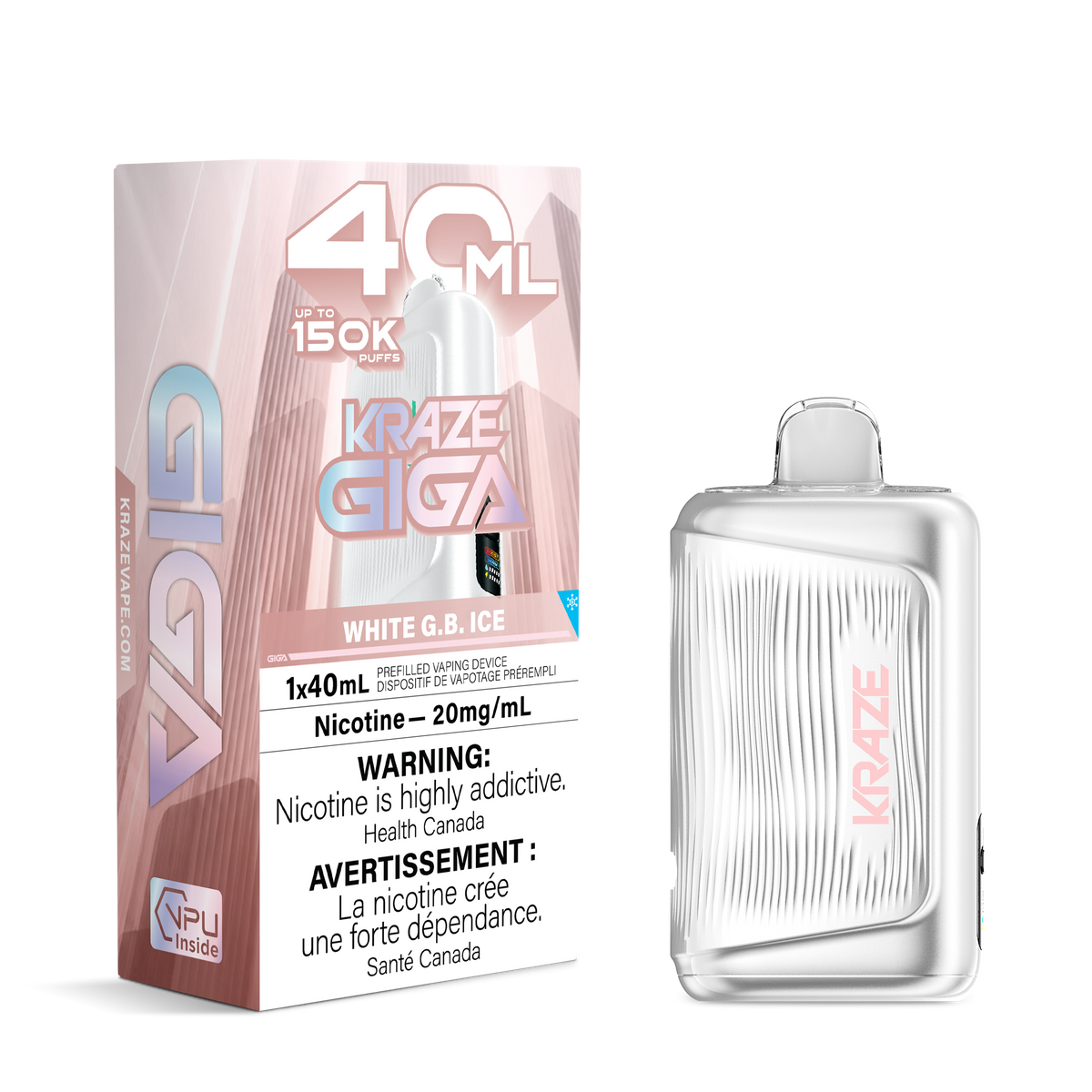 WHITE G.B. ICE - KRAZE GIGA (40mL)