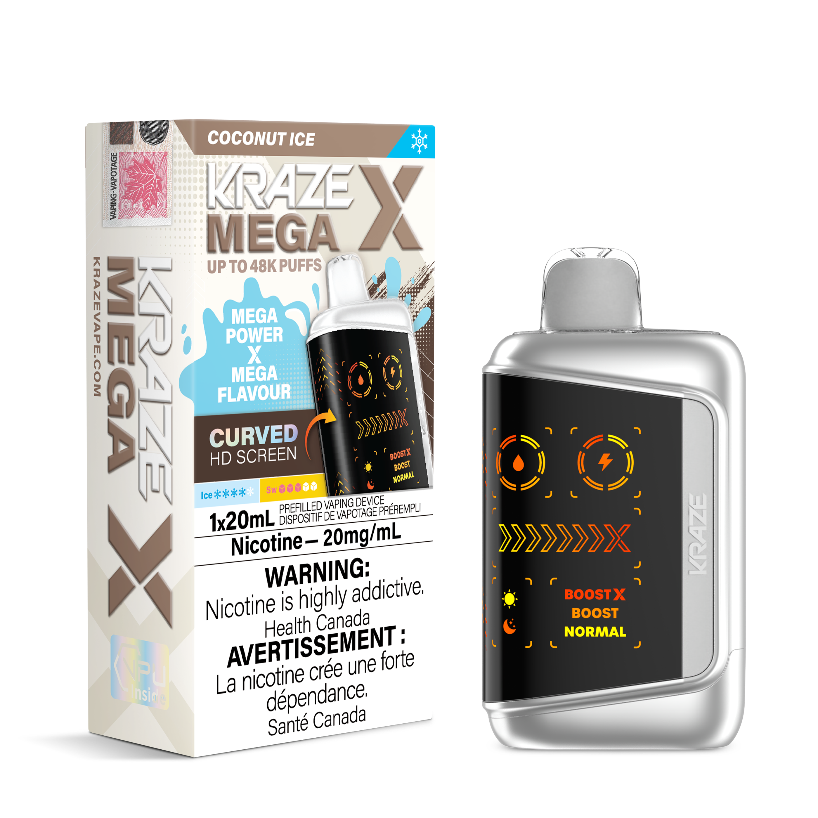 COCONUT ICE - KRAZE MEGA X (20ML) (ONTARIO)