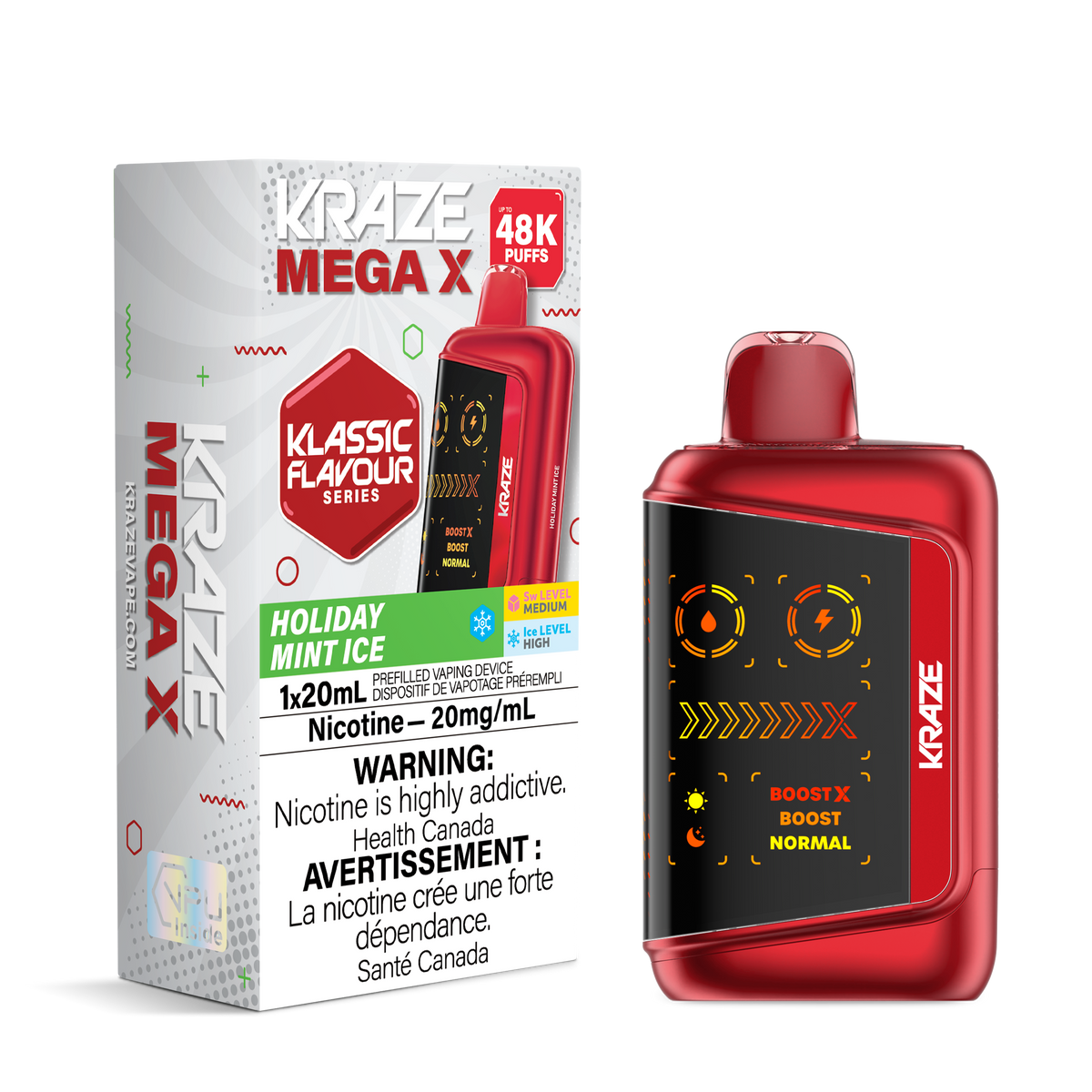 HOLIDAY MINT ICE - KRAZE MEGA X (20mL)