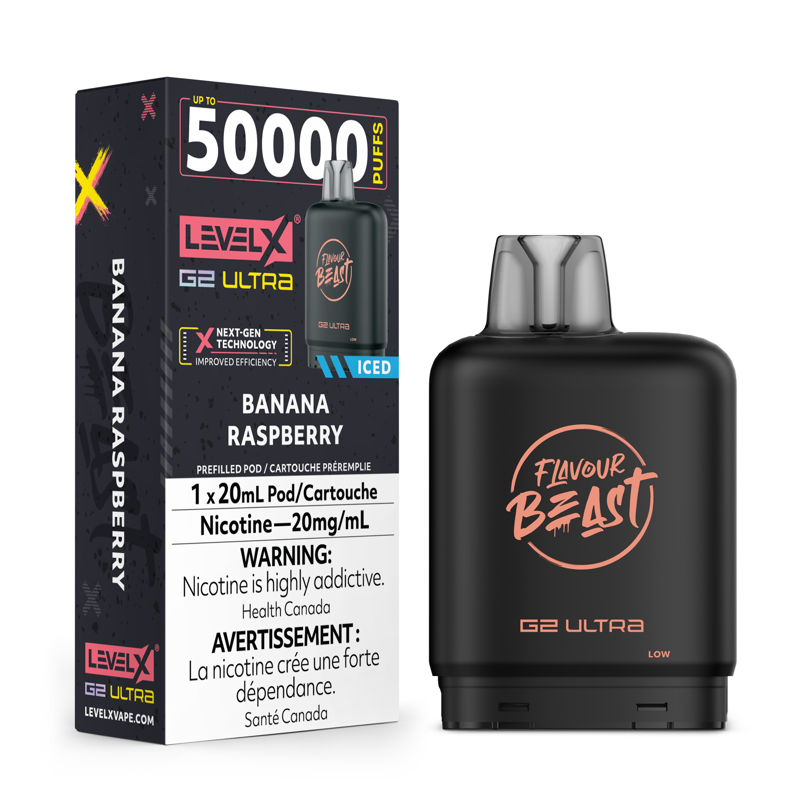 BANANA RASPBERRY - FLAVOUR BEAST LEVEL X G2 ULTRA (20mL) (ONTARIO)