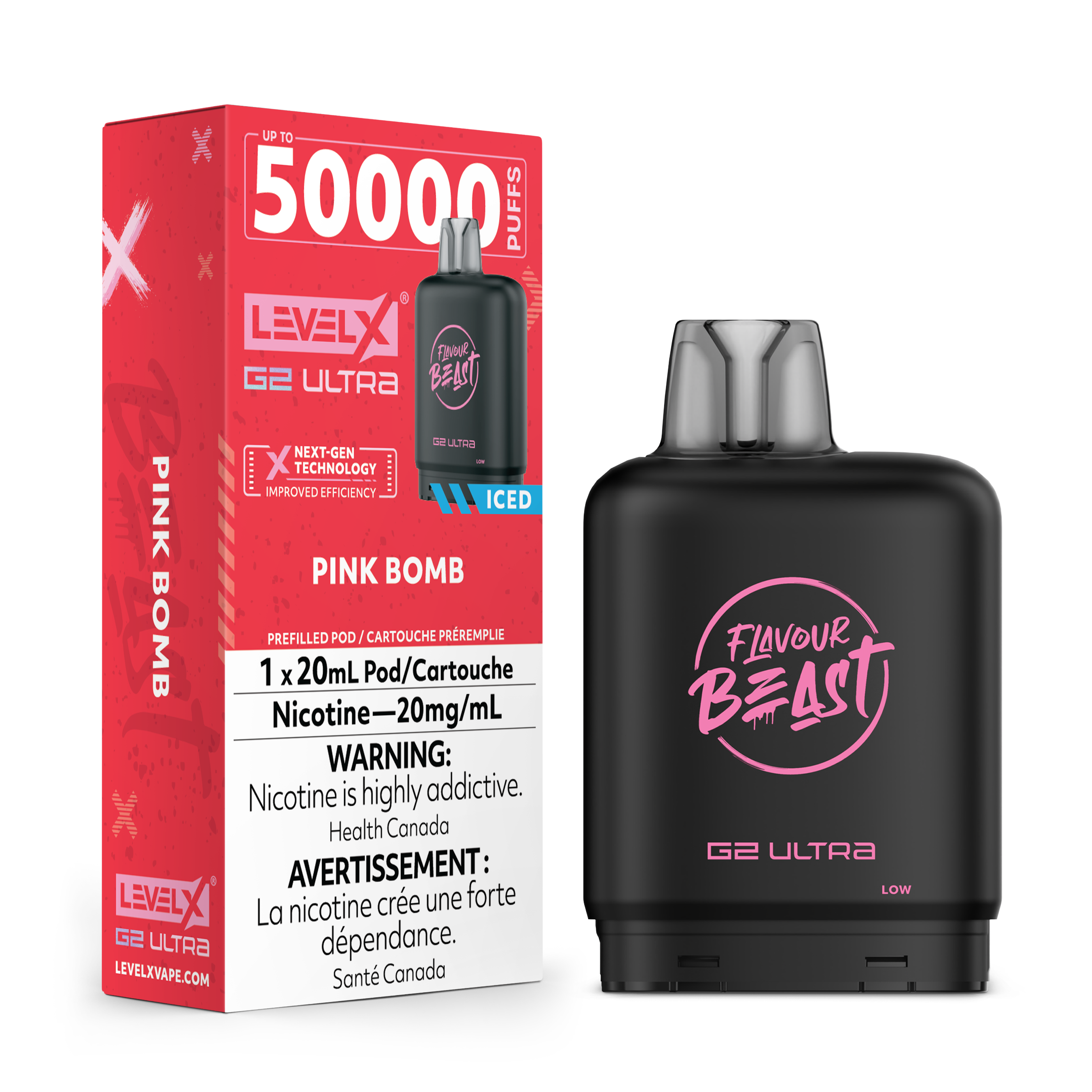 PINK BOMB - FLAVOUR BEAST LEVEL X G2 ULTRA (20mL) (ONTARIO)
