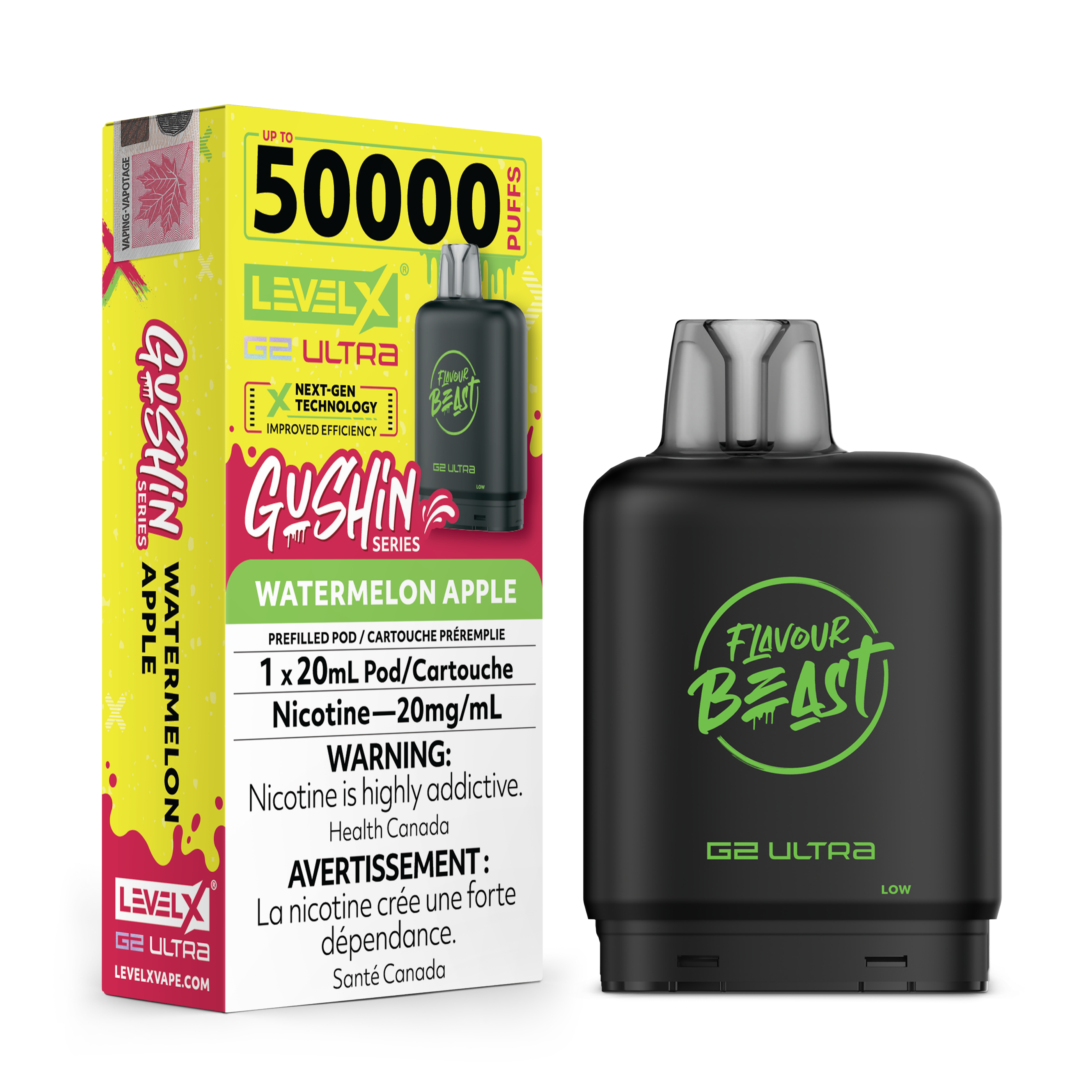 GUSHIN WATERMELON APPLE - FLAVOUR BEAST LEVEL X G2 ULTRA (20mL) (ONTARIO)