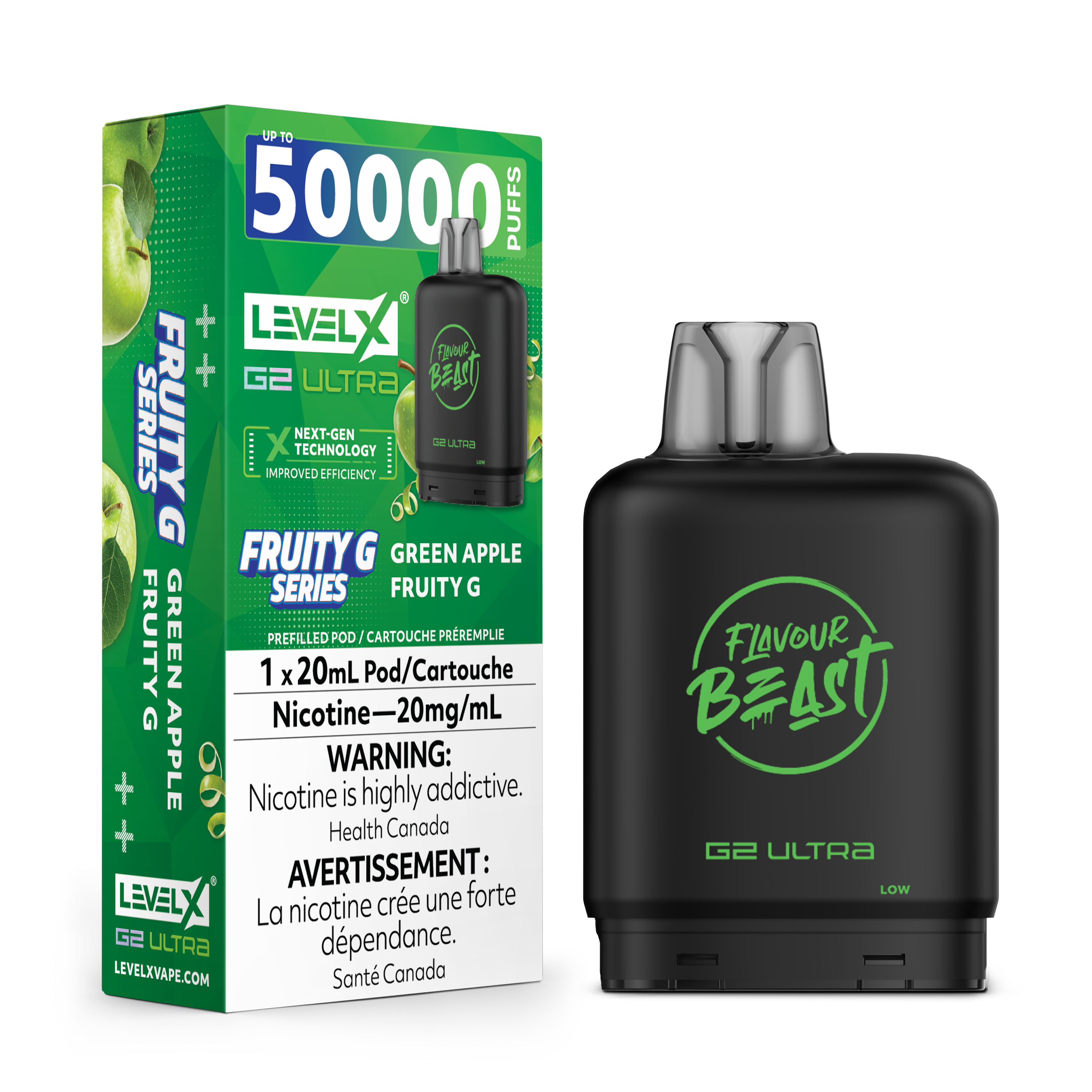 GREEN APPLE FRUITY G - FLAVOUR BEAST LEVEL X G2 ULTRA (20mL)