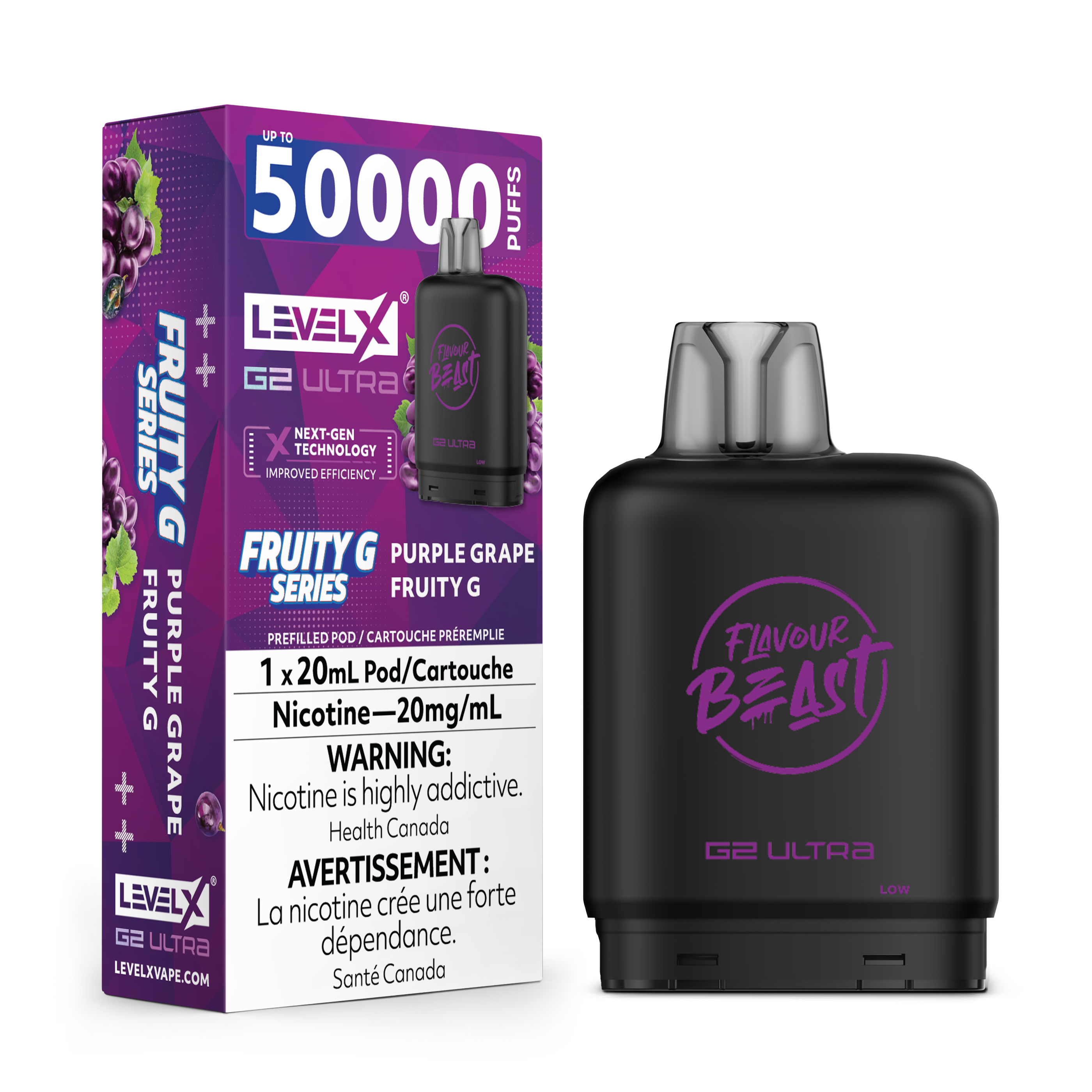 PURPLE GRAPE FRUITY G - FLAVOUR BEAST LEVEL X G2 ULTRA (20mL)