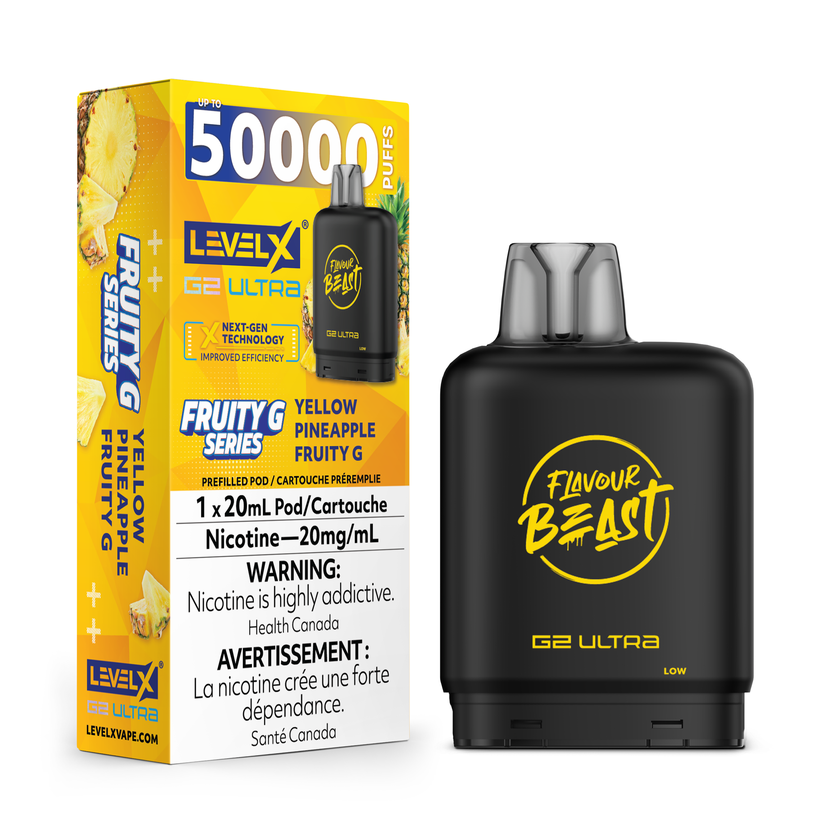YELLOW PINEAPPLE FRUITY G - FLAVOUR BEAST LEVEL X G2 ULTRA (20mL)