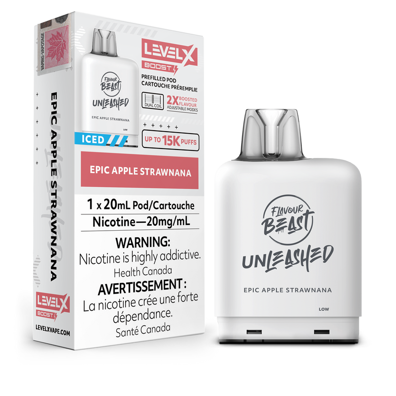 EPIC APPLE STRAWNANA - LEVEL X FB UNLEASHED BOOST (20mL) (ONTARIO)
