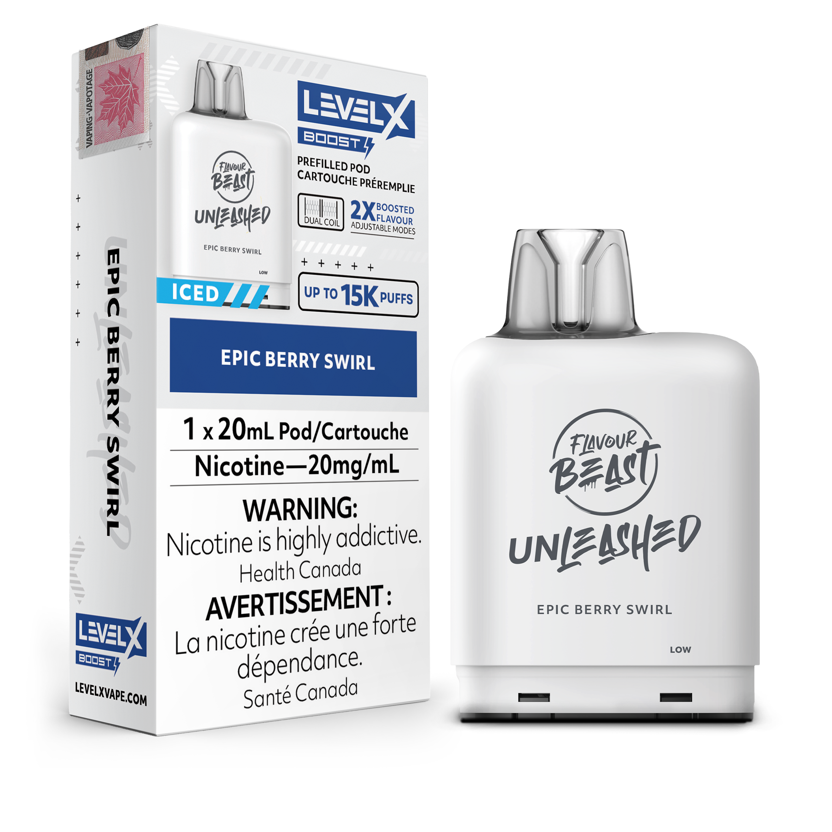 EPIC BERRY SWIRL - LEVEL X FB UNLEASHED BOOST (20mL) (ONTARIO)