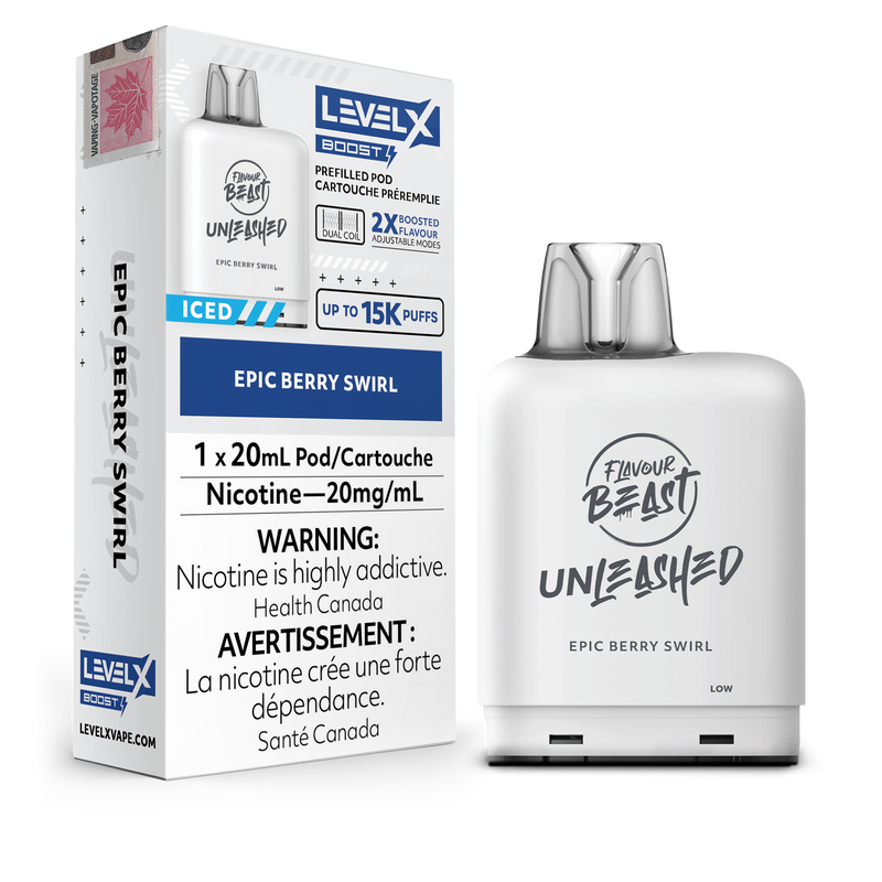 EPIC BERRY SWIRL - LEVEL X FB UNLEASHED BOOST (20mL) (ONTARIO)