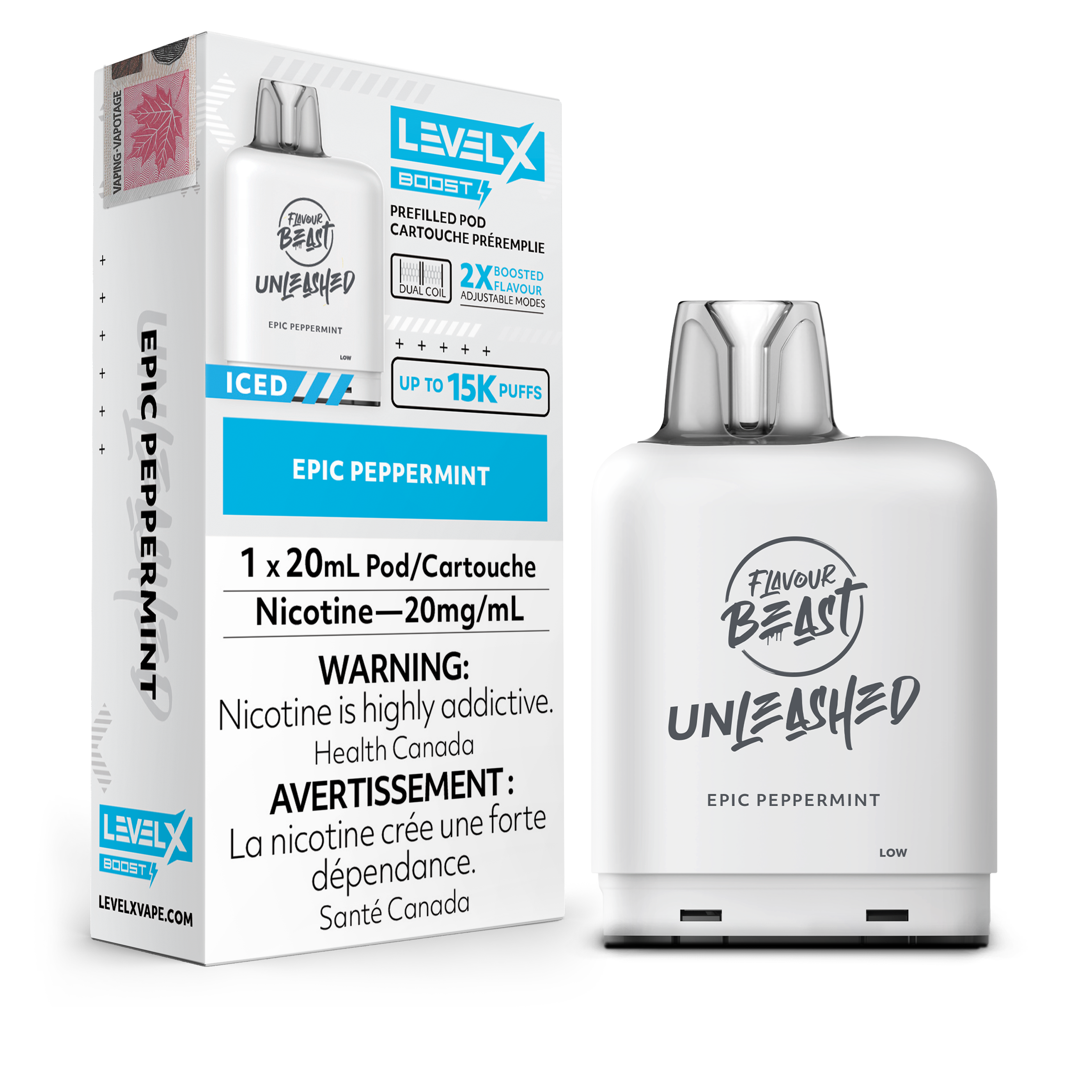 EPIC PEPPERMINT - LEVEL X FB UNLEASHED BOOST (20mL) (ONTARIO)