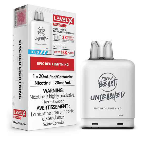 EPIC RED LIGHTNING - LEVEL X FB UNLEASHED BOOST (20mL) (ONTARIO)