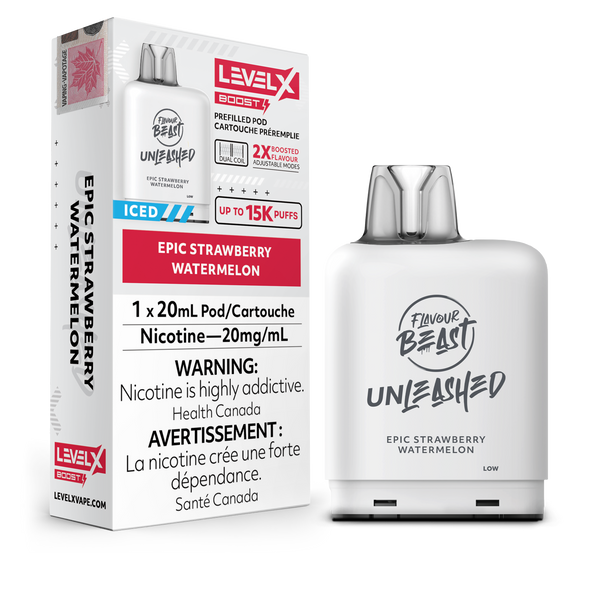 EPIC STRAWBERRY WATERMELON - LEVEL X FB UNLEASHED BOOST (20mL) (ONTARIO)