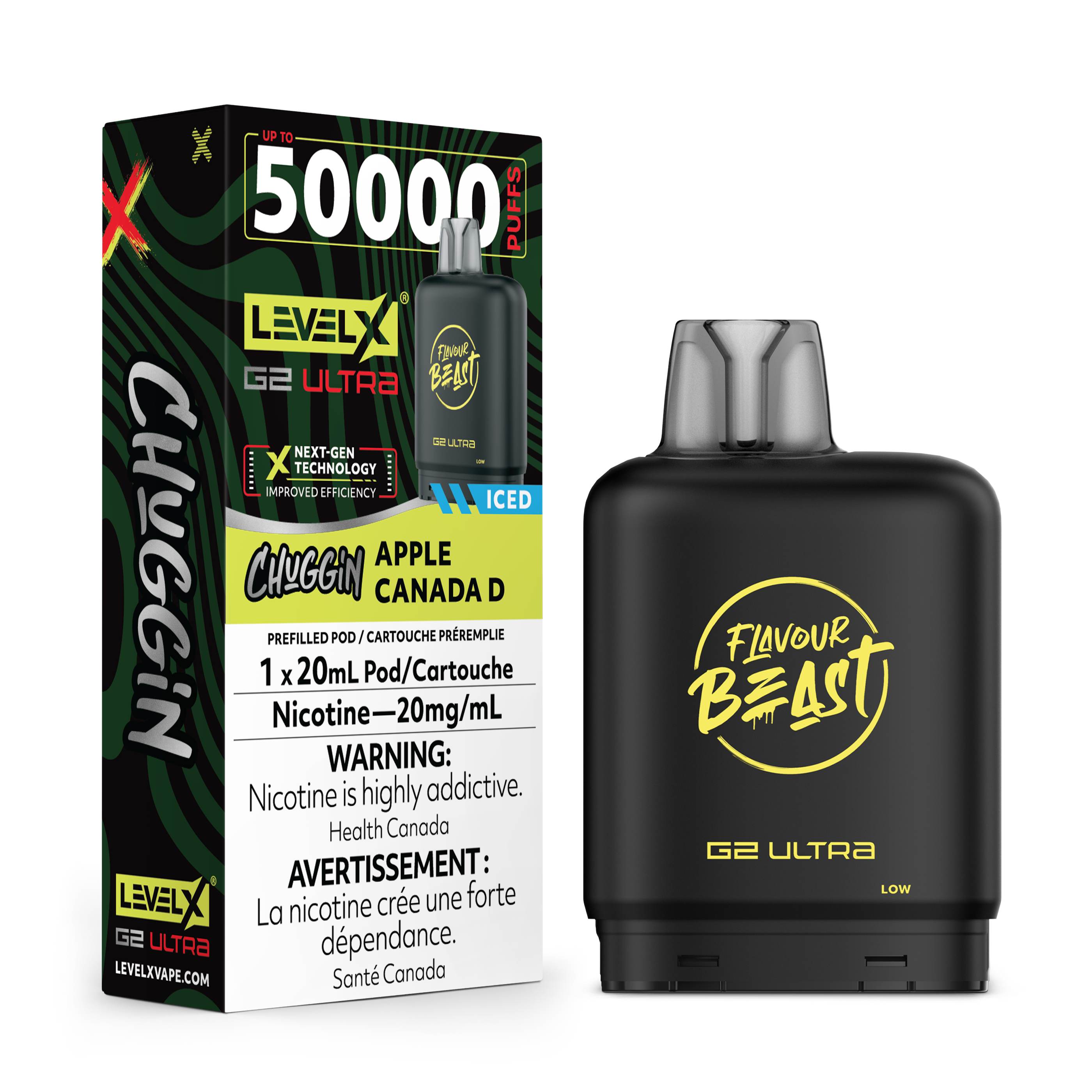 APPLE CANADA D - FLAVOUR BEAST LEVEL X G2 ULTRA (20mL) (ONTARIO)