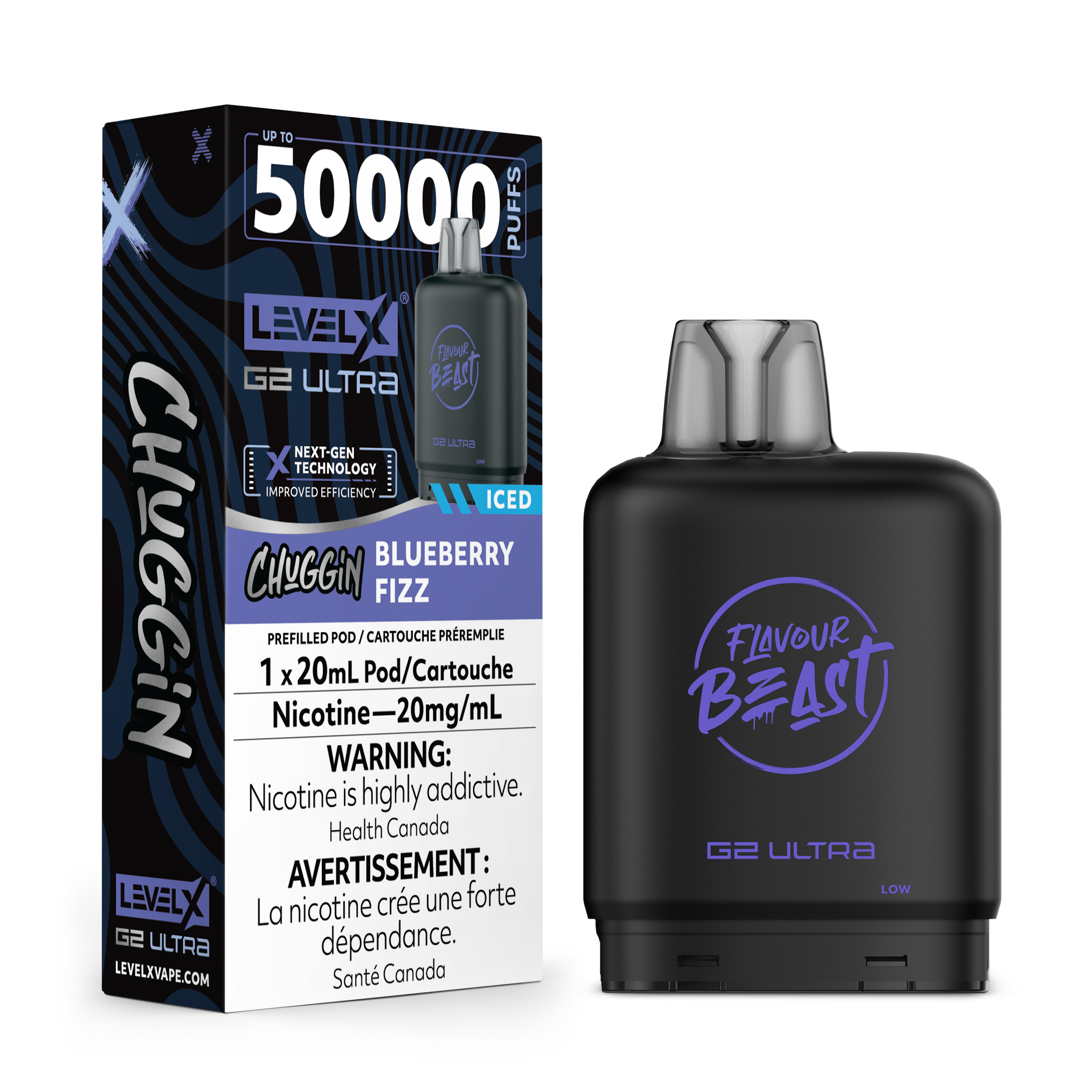 BLUEBERRY FIZZ - FLAVOUR BEAST LEVEL X G2 ULTRA (20mL) (ONTARIO)