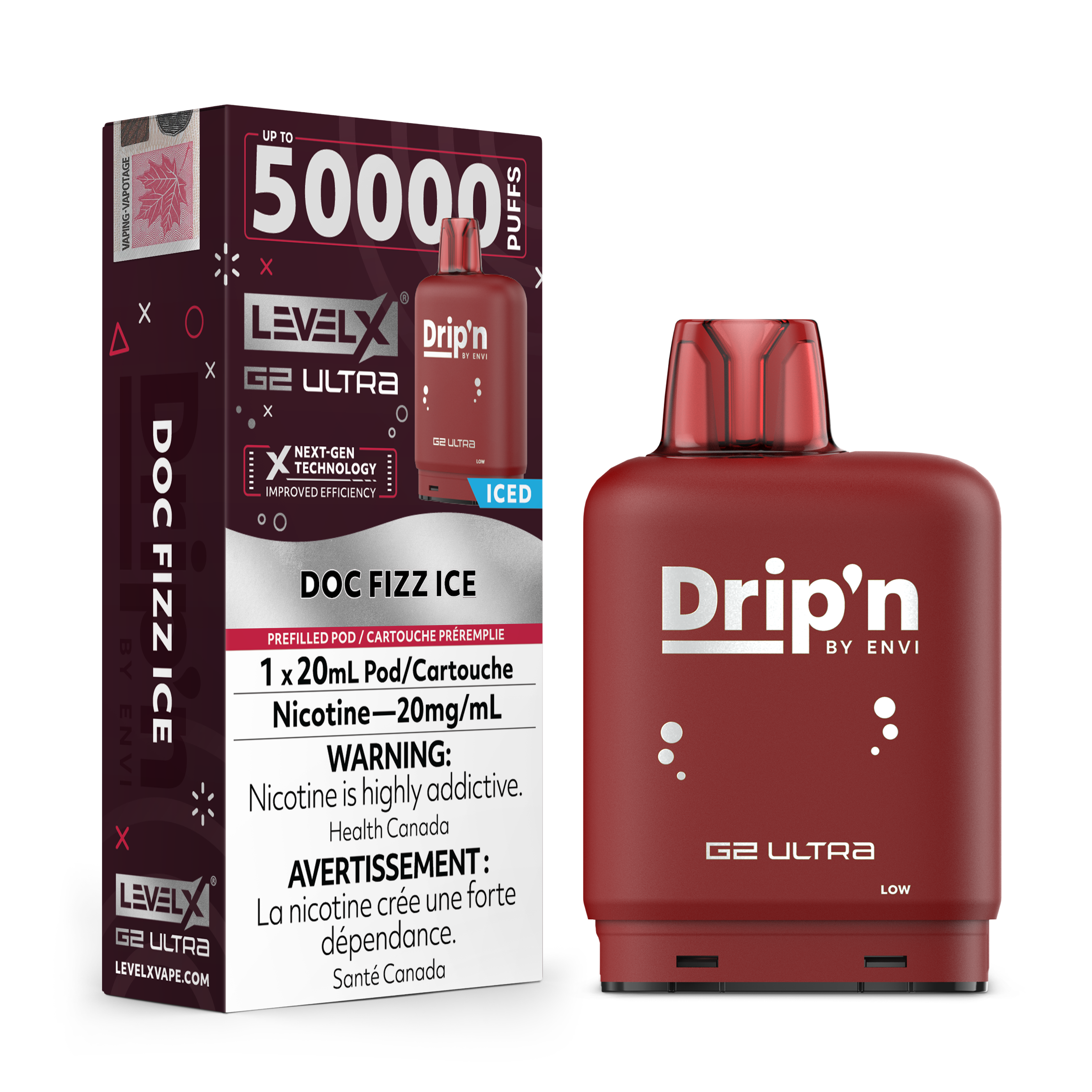 DOC FIZZ ICE - FLAVOUR BEAST LEVEL X G2 DRIP'N ULTRA (20mL) (ONTARIO)