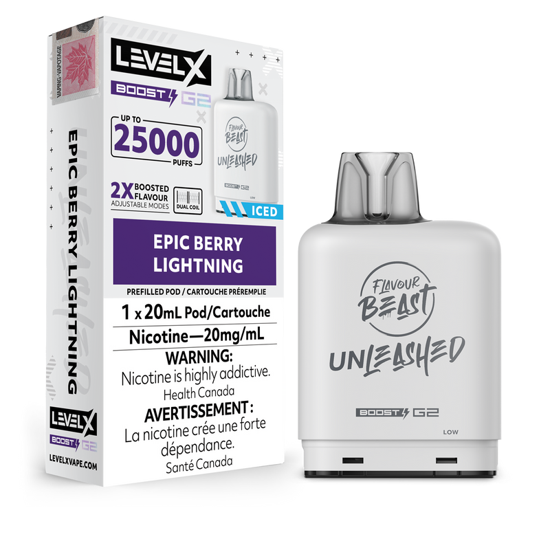 EPIC BERRY LIGHTNING - LEVEL X FB UNLEASHED BOOST (20mL) (ONTARIO)