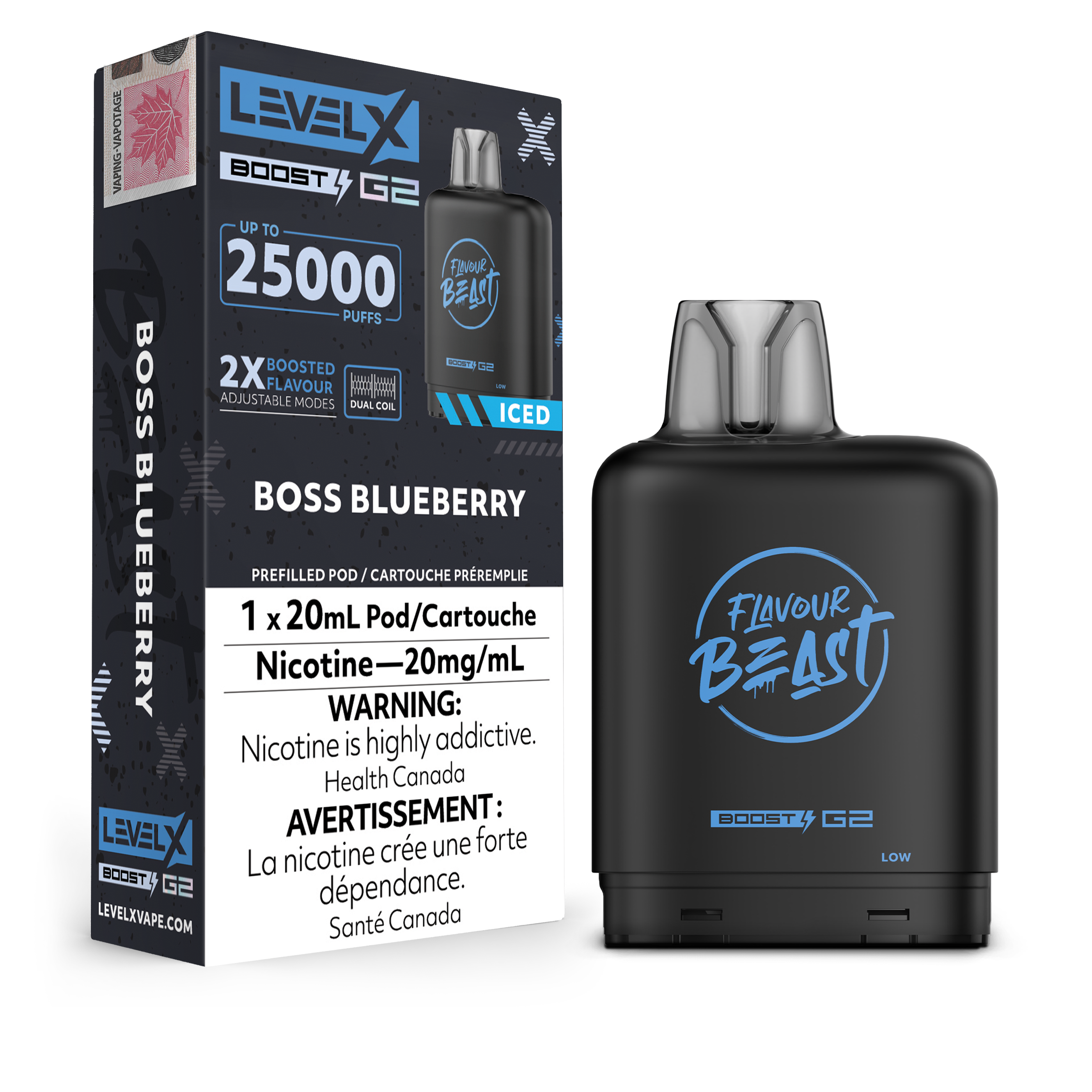 BOSS BLUEBERRY - LEVEL X FB BOOST (20mL) (ONTARIO)