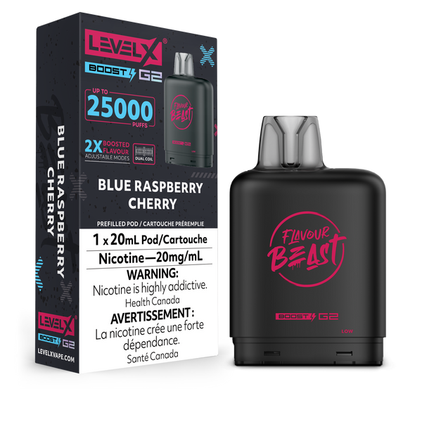BLUE RASPBERRY CHERRY - LEVEL X FB BOOST (20mL) (ONTARIO)