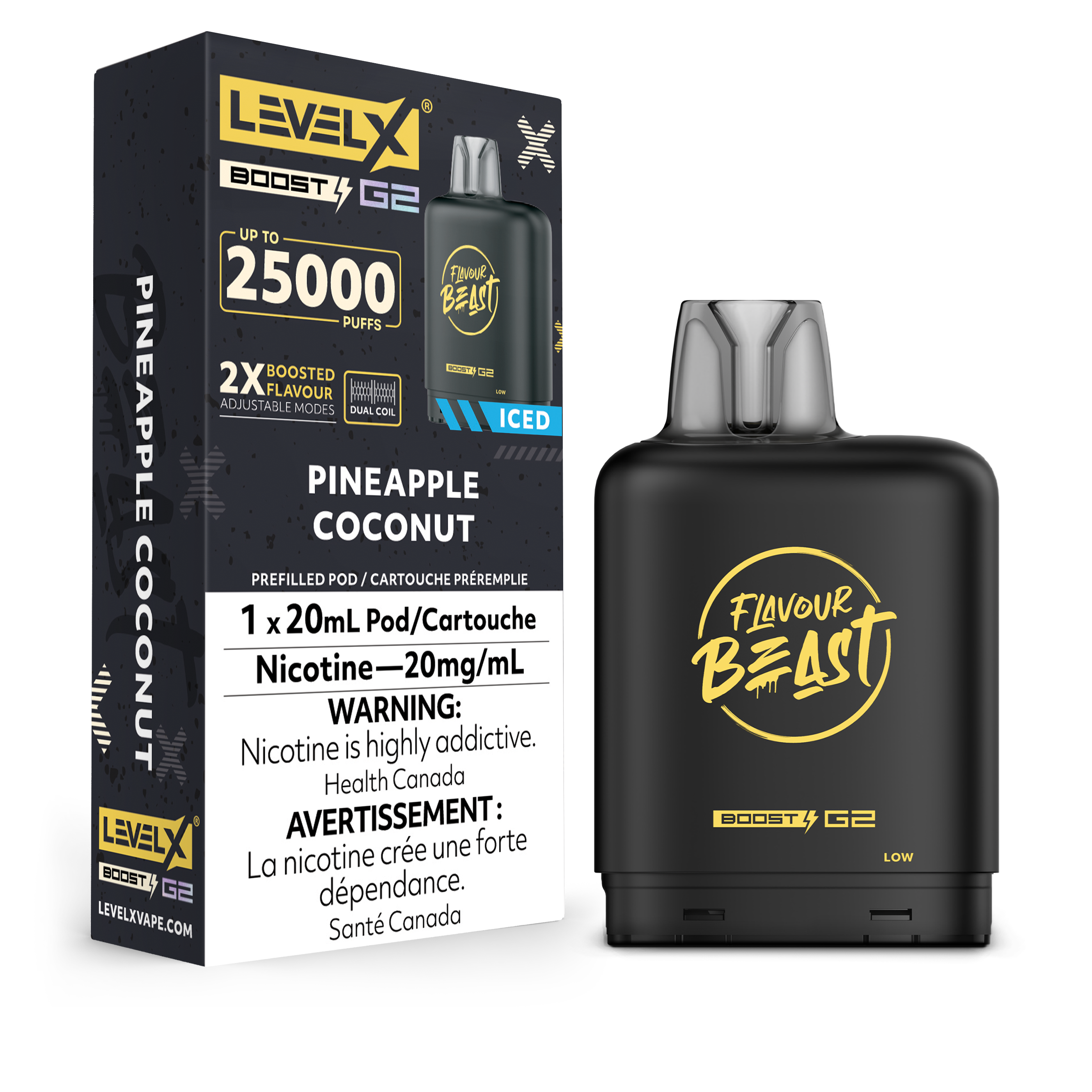 PINEAPPLE COCONUT - LEVEL X FB BOOST (20mL) (ONTARIO)