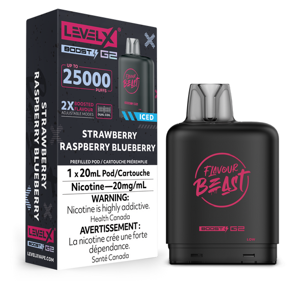 STRAWBERRY RASPBERRY BLUEBERRY - LEVEL X FB BOOST (20mL) (ONTARIO)