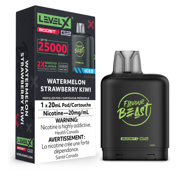 WATERMELON STRAWBERRY KIWI - LEVEL X FB BOOST (20mL) (ONTARIO)