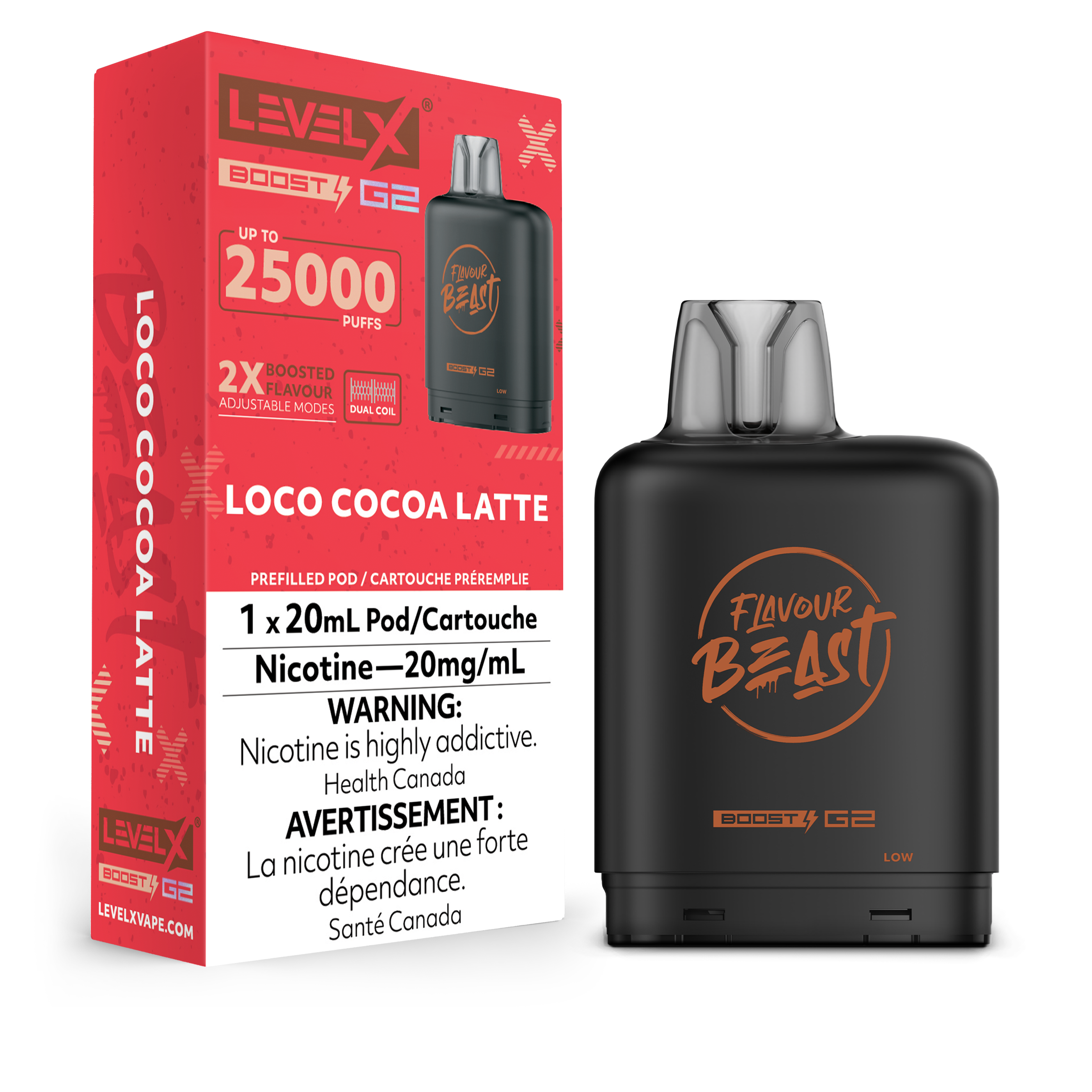 LOCO COCOA LATTE - LEVEL X FB BOOST (20mL) (ONTARIO)