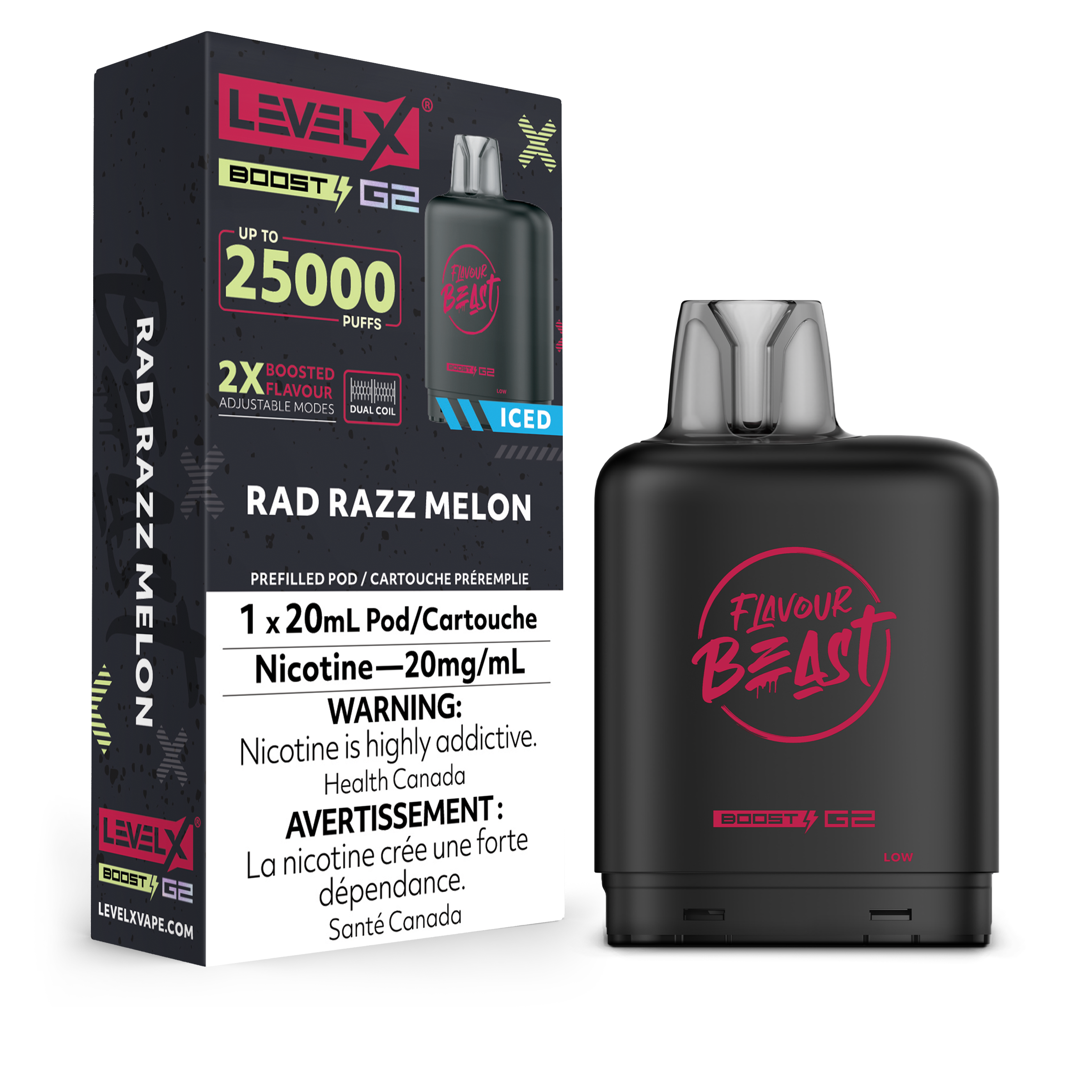 RAD RAZZ MELON - LEVEL X FB BOOST (20mL) (ONTARIO)