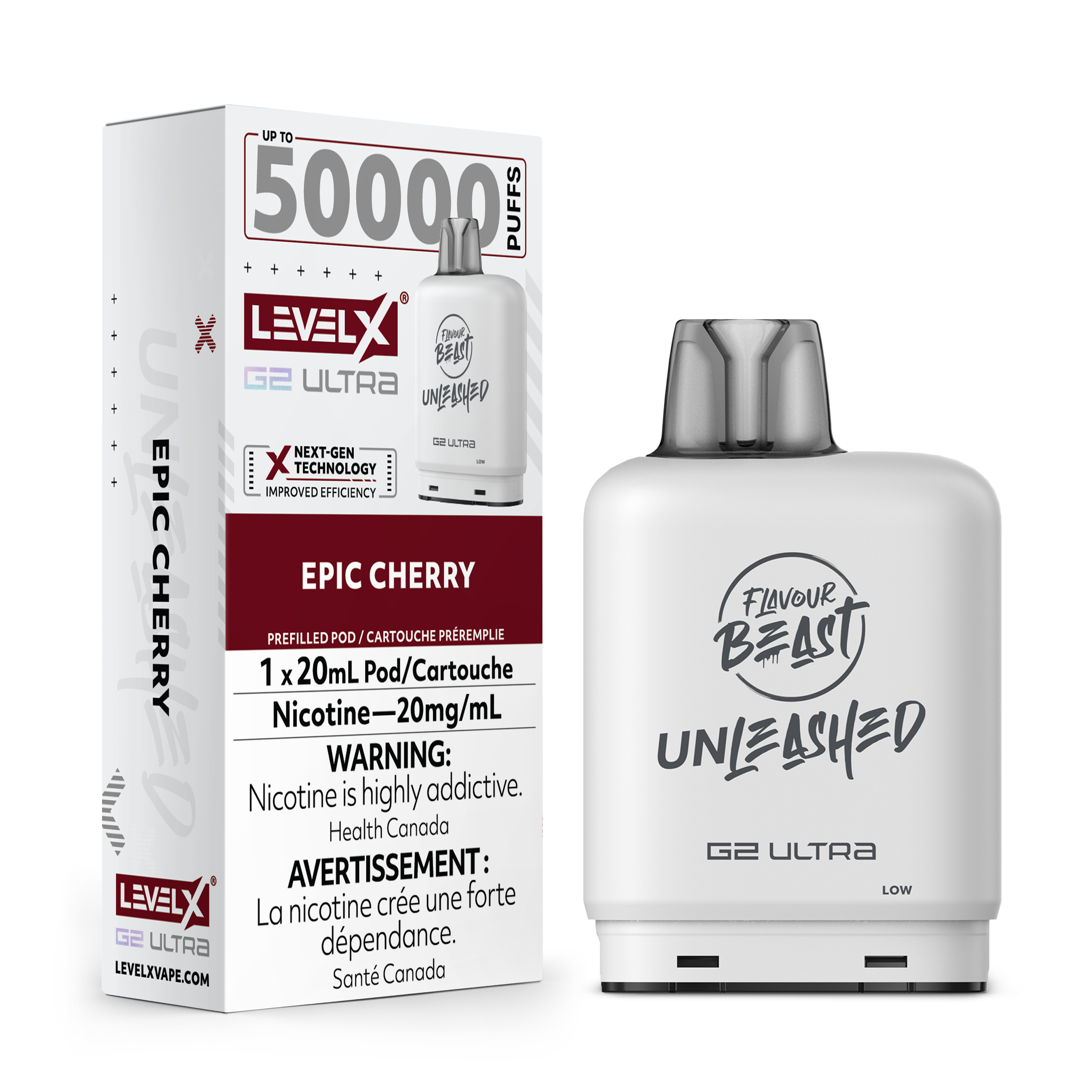 EPIC CHERRY - LEVEL X FB UNLEASHED G2 ULTRA (20mL) (ONTARIO)