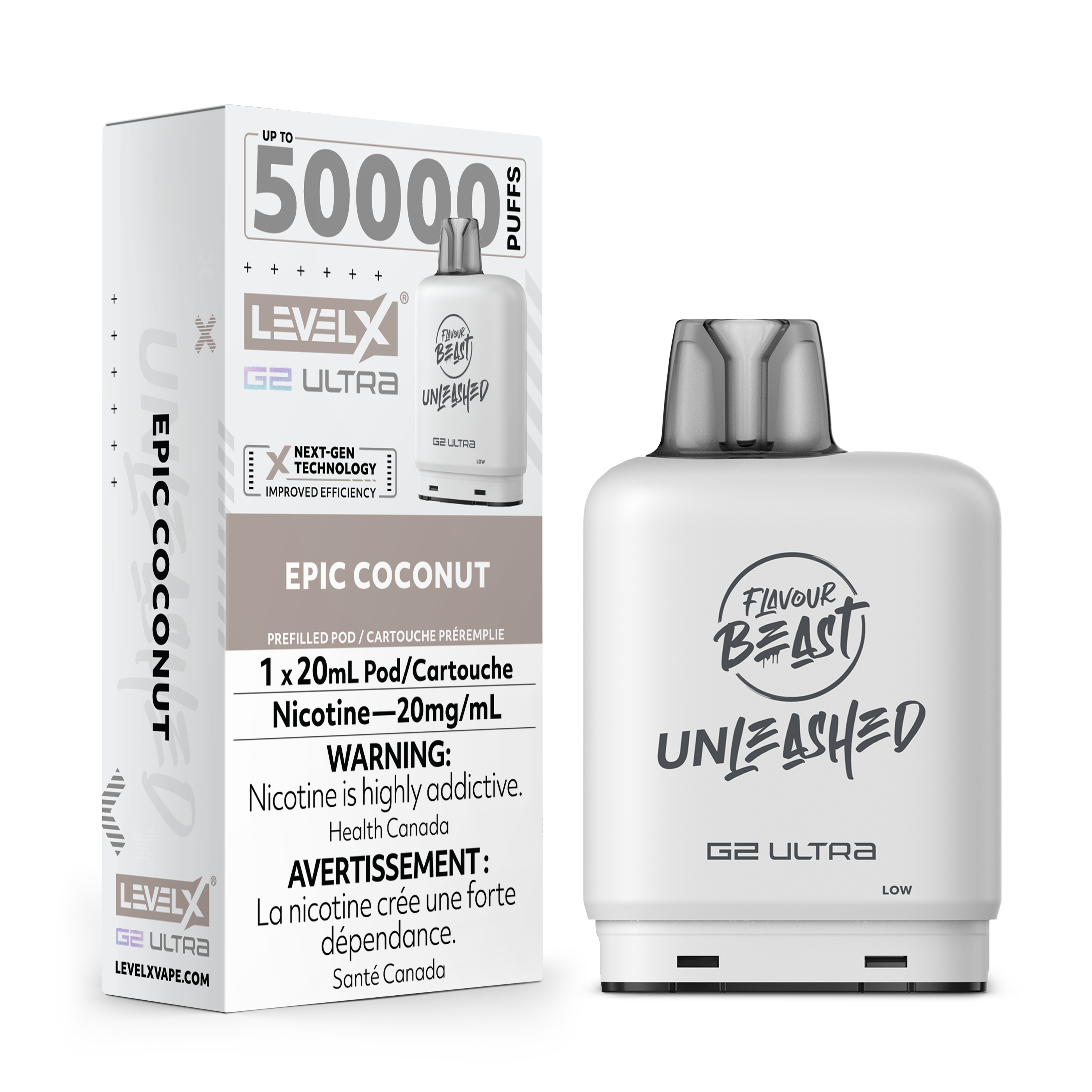 EPIC COCONUT - LEVEL X FB UNLEASHED G2 ULTRA (20mL) (ONTARIO)