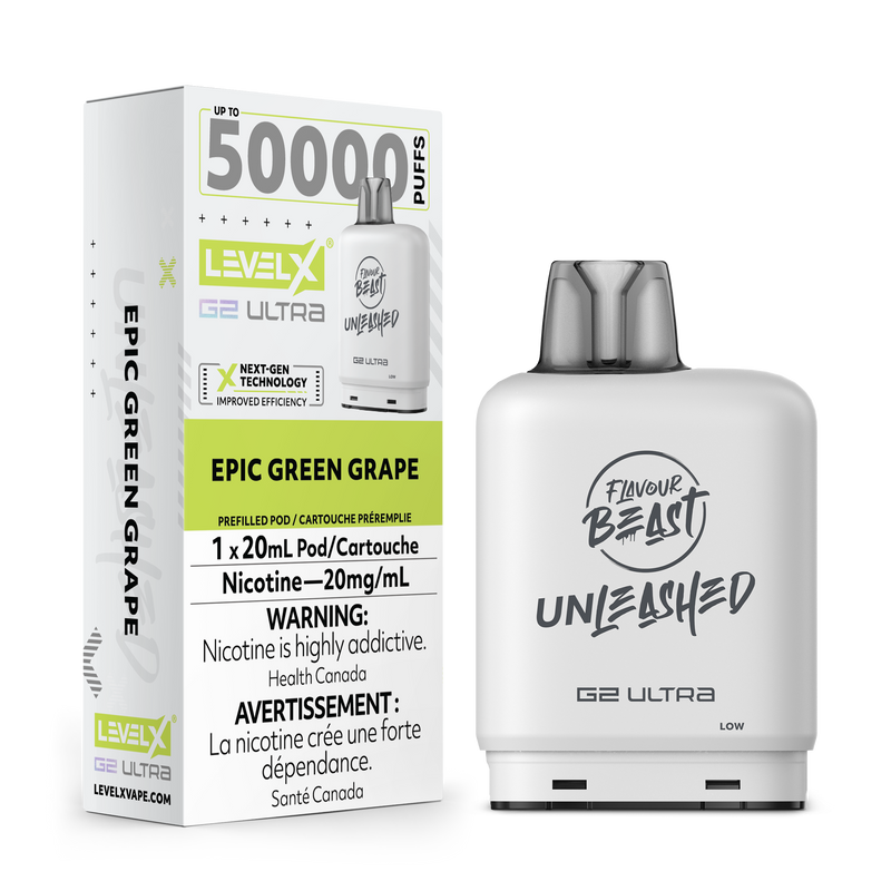 EPIC GREEN GRAPE - LEVEL X FB UNLEASHED G2 ULTRA (20mL) (ONTARIO)