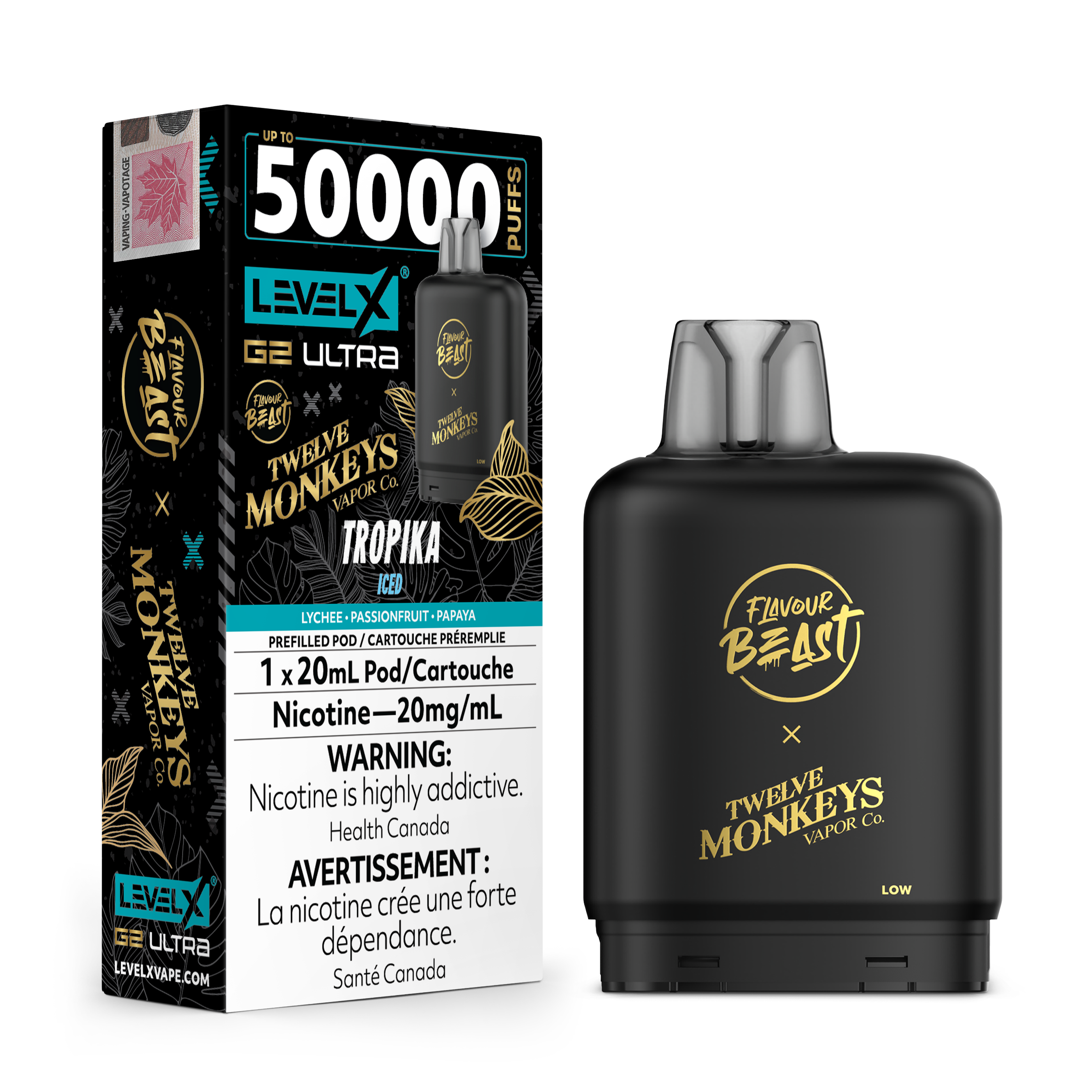 TROPIKA ICED - FB X 12 MONKEYS LEVEL X G2 ULTRA (20mL) (ONTARIO)