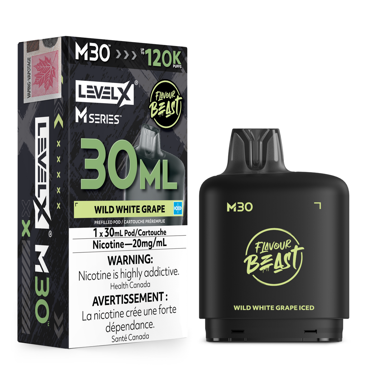 WILD WHITE GRAPE ICED - LEVEL X M30 (30mL) *LEVEL X M DEVICE REQUIRED*