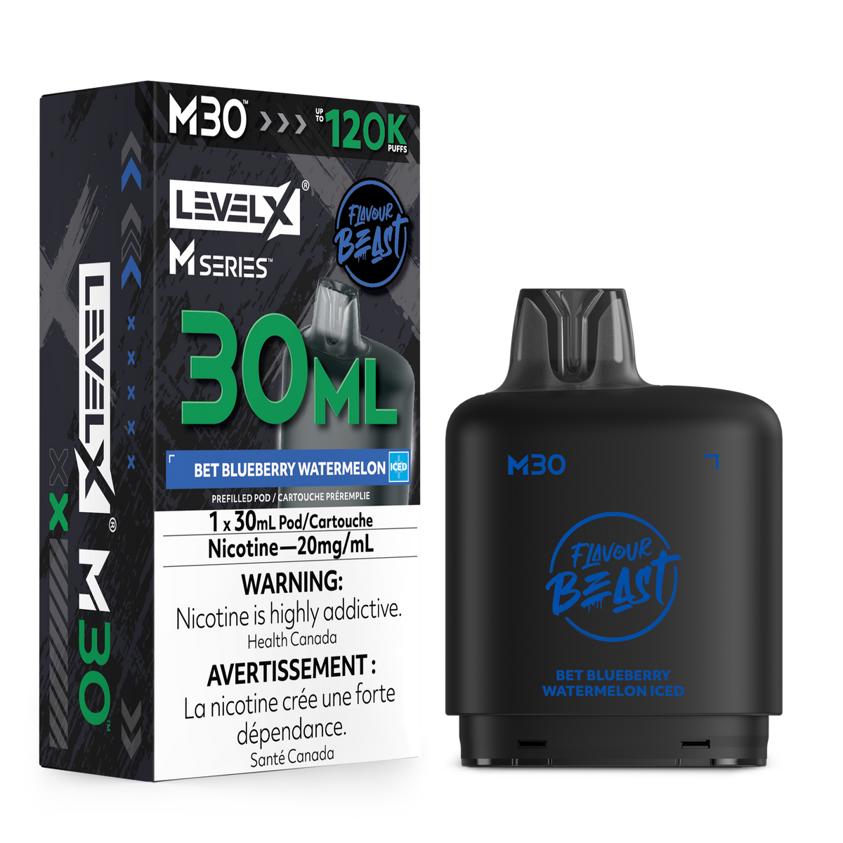 BET BLUEBERRY WATERMELON ICED - LEVEL X M30 (30mL) *LEVEL X M DEVICE REQUIRED*