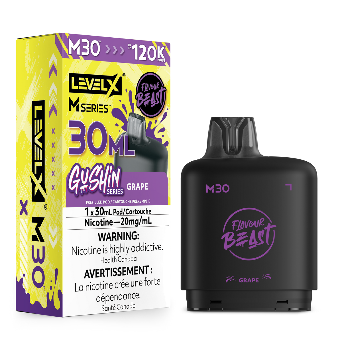 GUSHIN GRAPE - LEVEL X M30 (30mL) *LEVEL X M DEVICE REQUIRED*