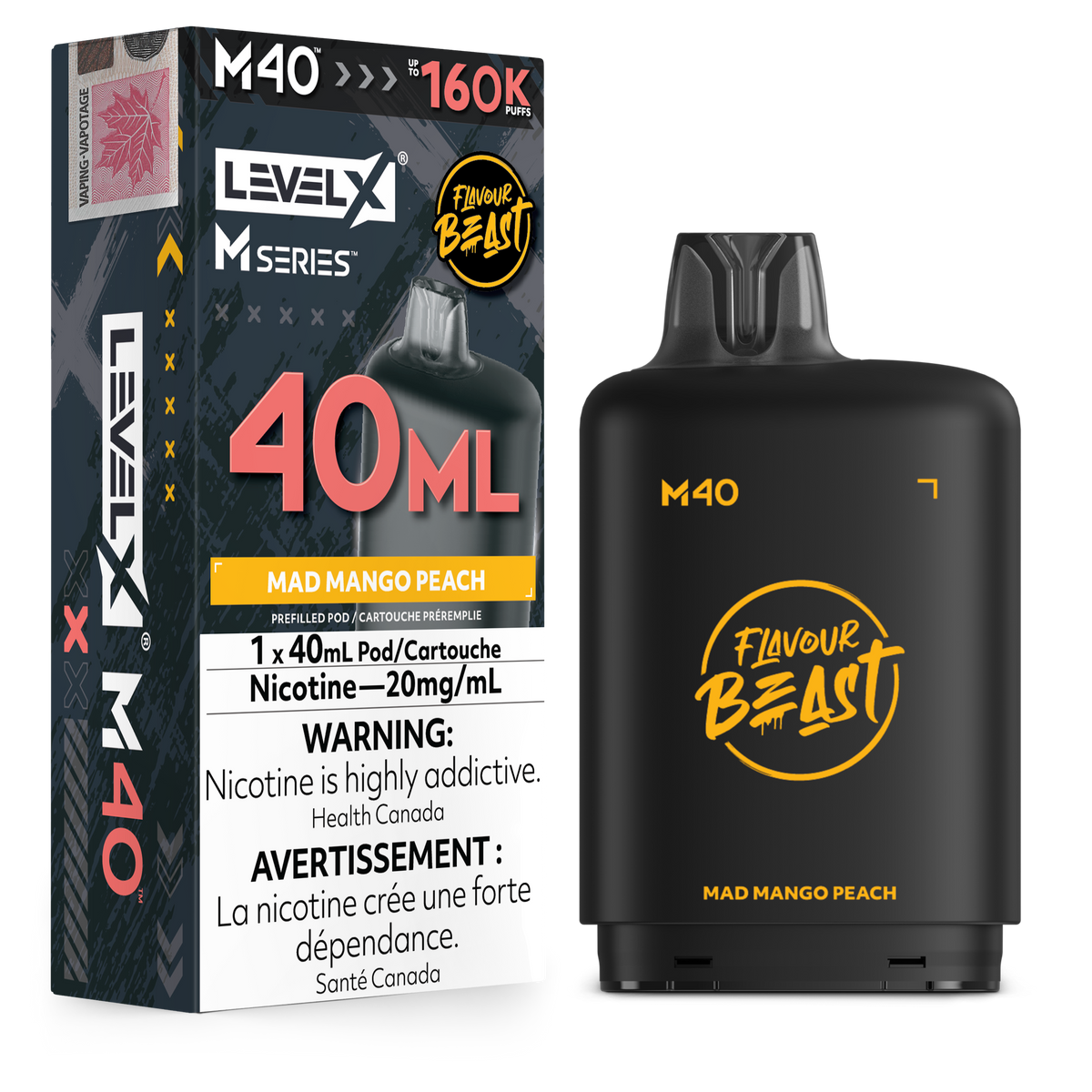 MAD MANGO PEACH - LEVEL X M40 (40mL) *LEVEL X M DEVICE REQUIRED*
