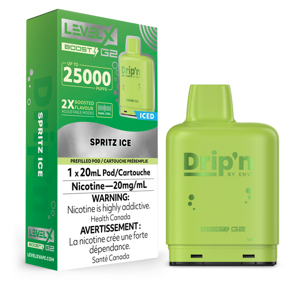 SPRITZ ICE - LEVEL X DRIP'N BOOST (20mL) (ONTARIO)