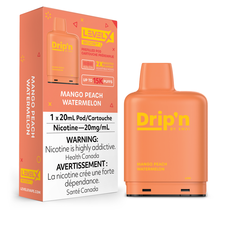 MANGO PEACH WATERMELON - LEVEL X DRIP'N BOOST (20mL) (ONTARIO)