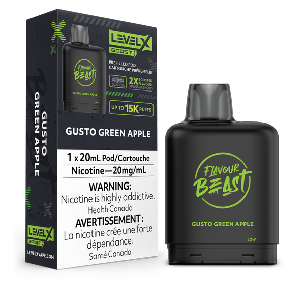 GUSTO GREEN APPLE - LEVEL X FB BOOST (20mL) (ONTARIO)