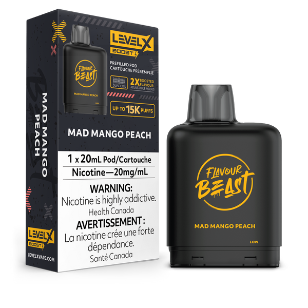 MAD MANGO PEACH - LEVEL X FB BOOST (20mL) (ONTARIO)