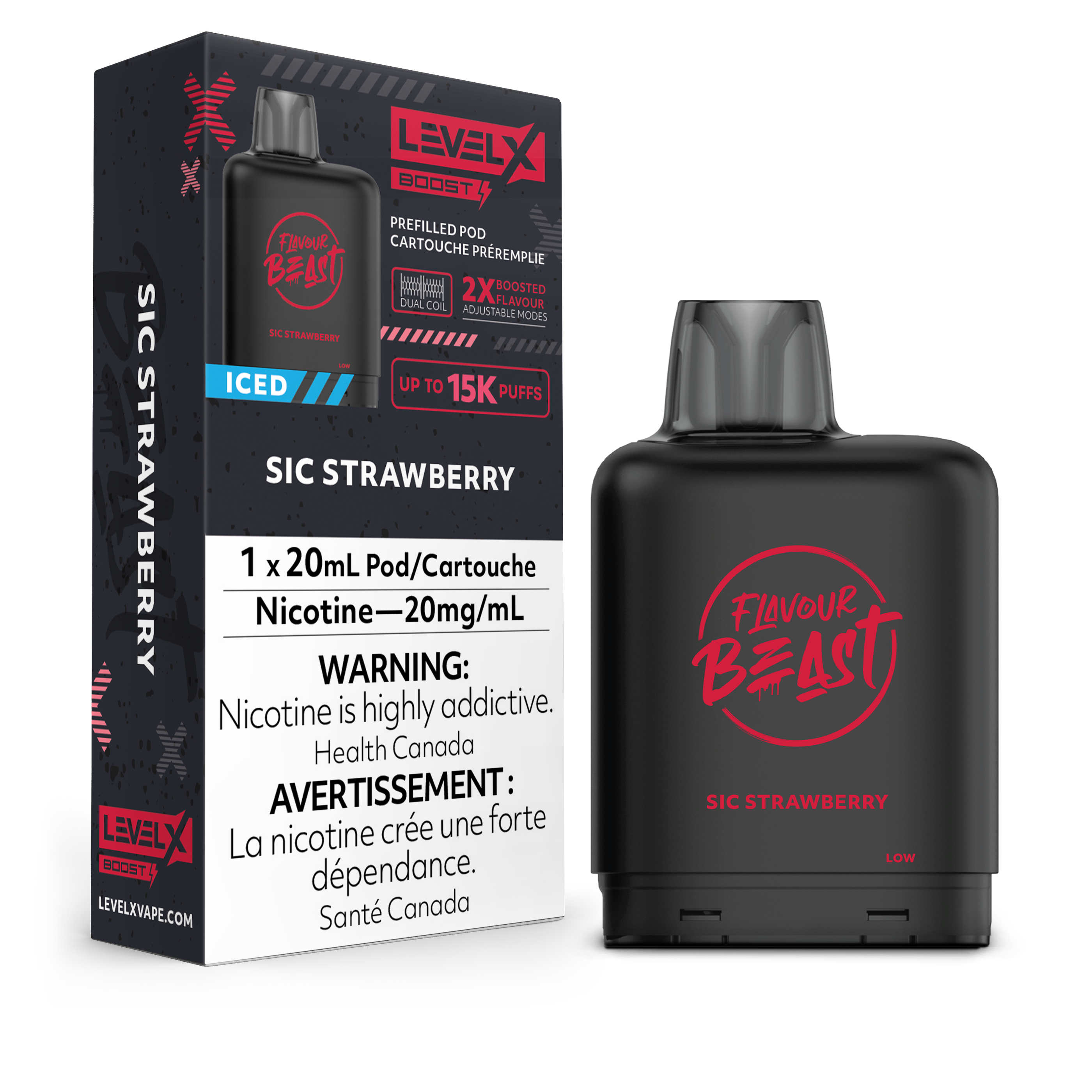 SIC STRAWBERRY - LEVEL X FB BOOST (20mL) (ONTARIO)