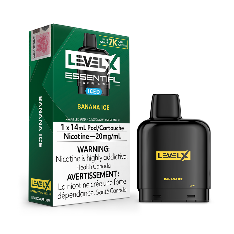 BANANA ICE - LEVEL X POD ESSENTIAL SERIES 14mL (ONTARIO)