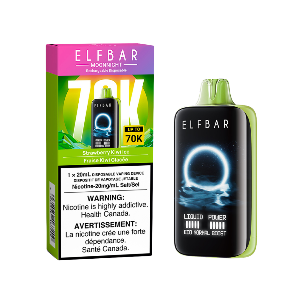 STRAWBERRY KIWI ICE - ELFBAR MOONNIGHT 70K (20mL) (ONTARIO)