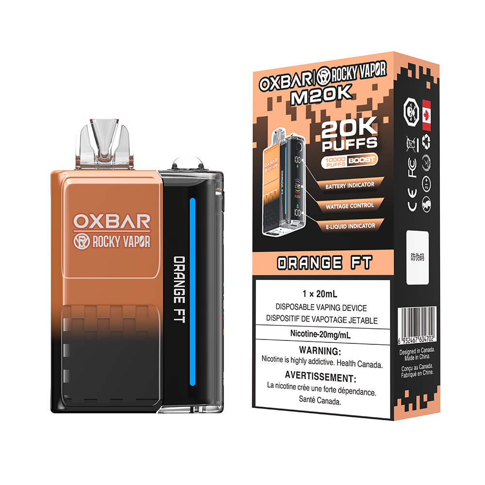 ORANGE FT - OXBAR M20K BY ROCKY VAPOR (ONTARIO)