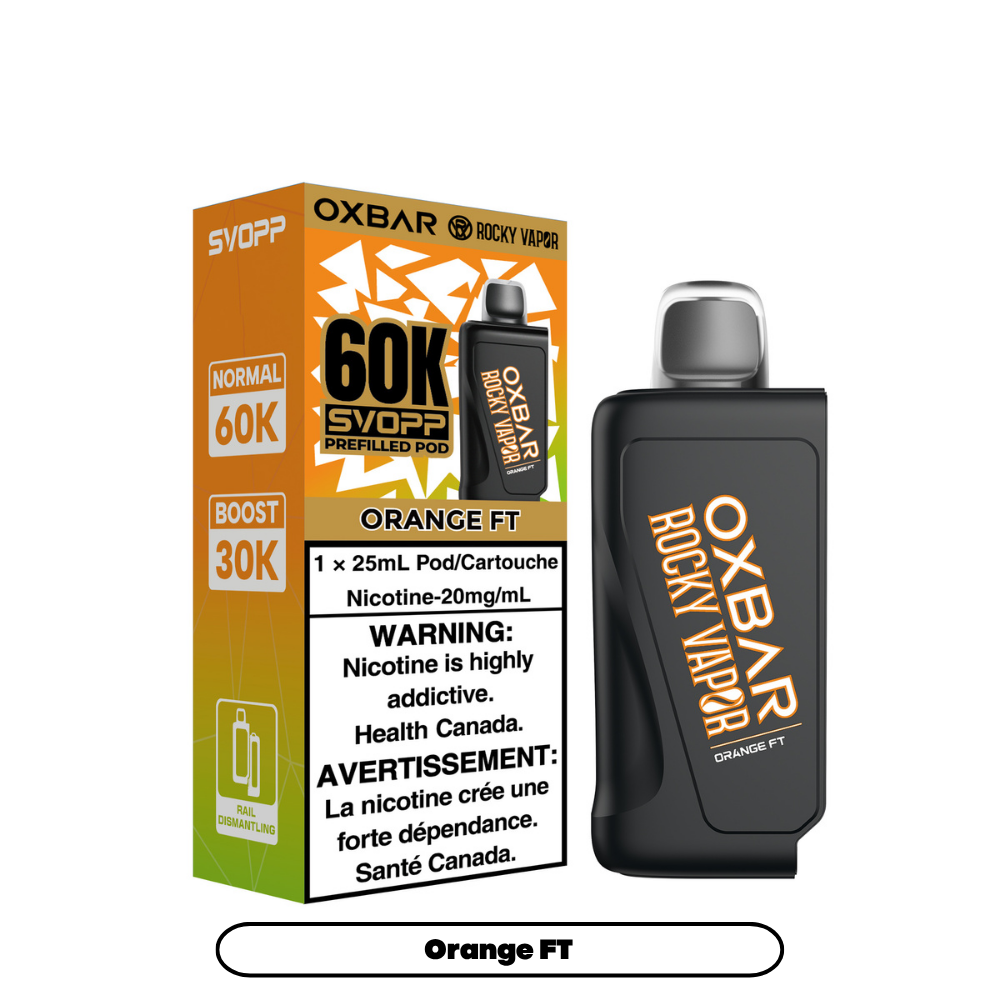 ORANGE FT - OXBAR SVOPP 60K POD SYSTEM (SVOPP DEVICE REQUIRED) (ONTARIO)
